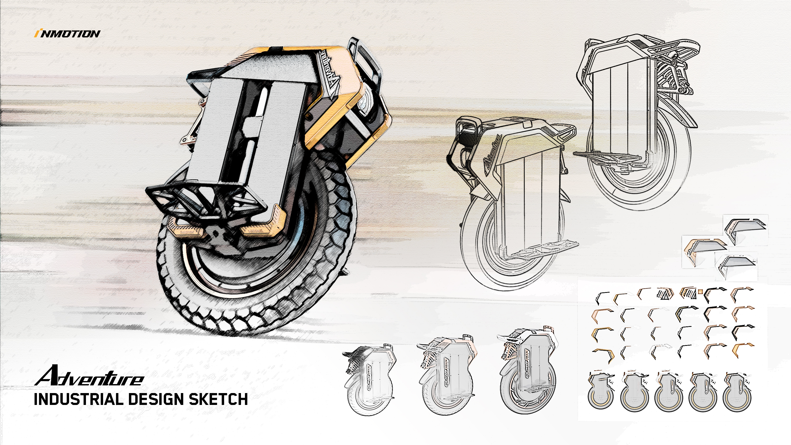 industrial design，wheelbarrow，vehicle，Scooter，Balance car，Electric vehicle，