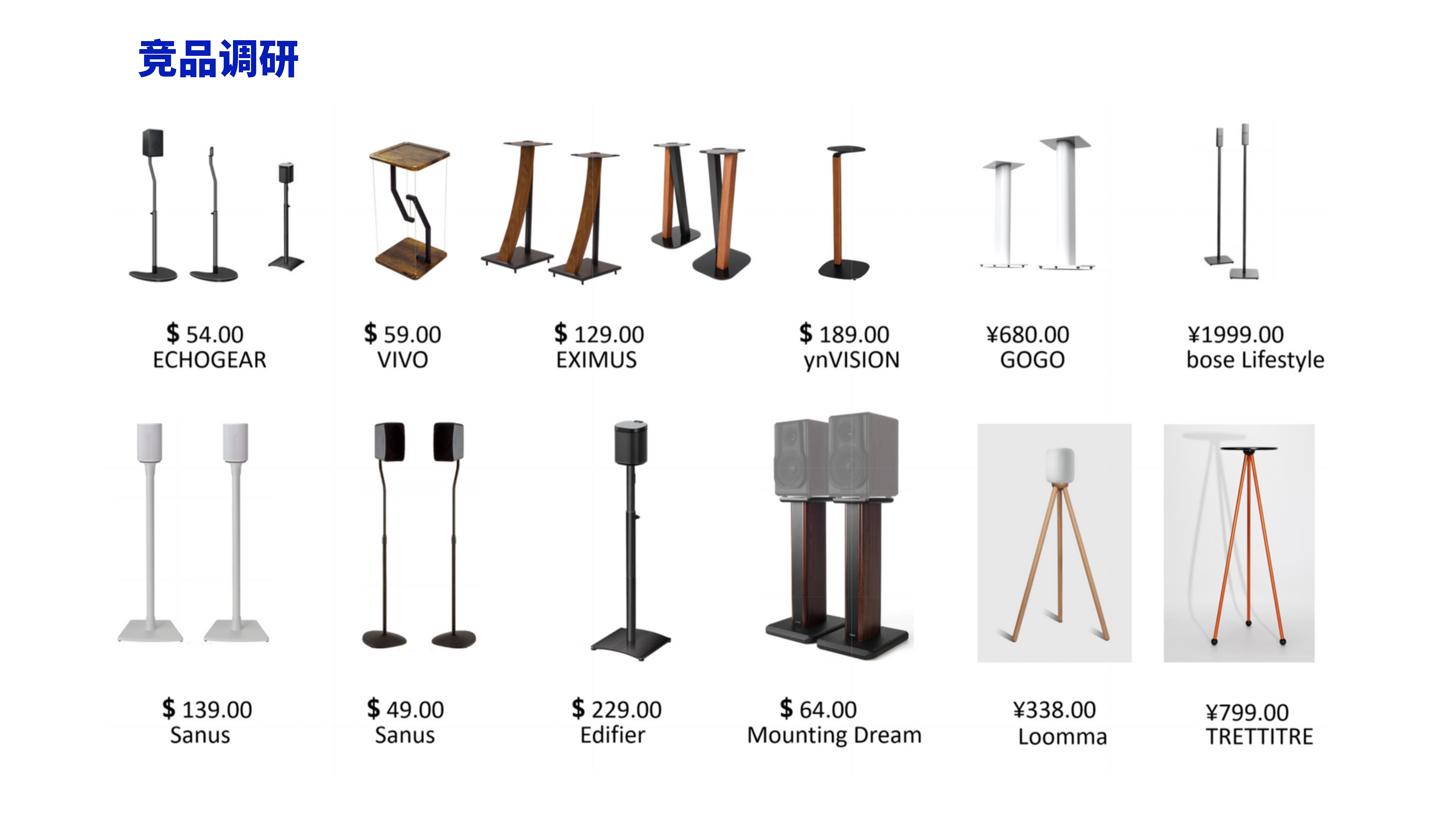 Product Design of Audio Bracket，
