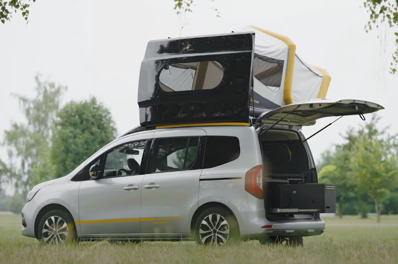 Campervan，Roof tent，Habiton，camping，on vacation，