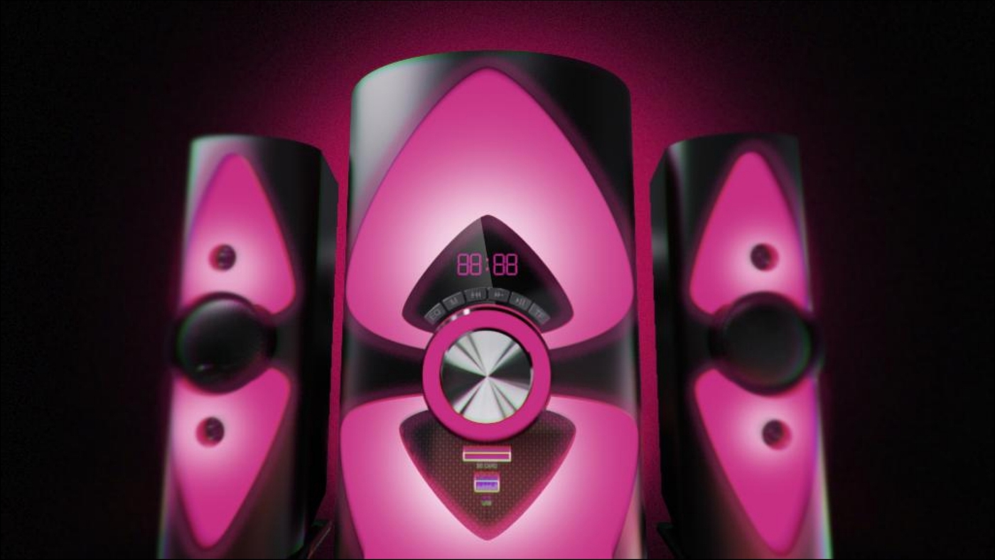 loudspeaker box，science and technology，Design，Cool，lighting，story，CCdesign，sound，