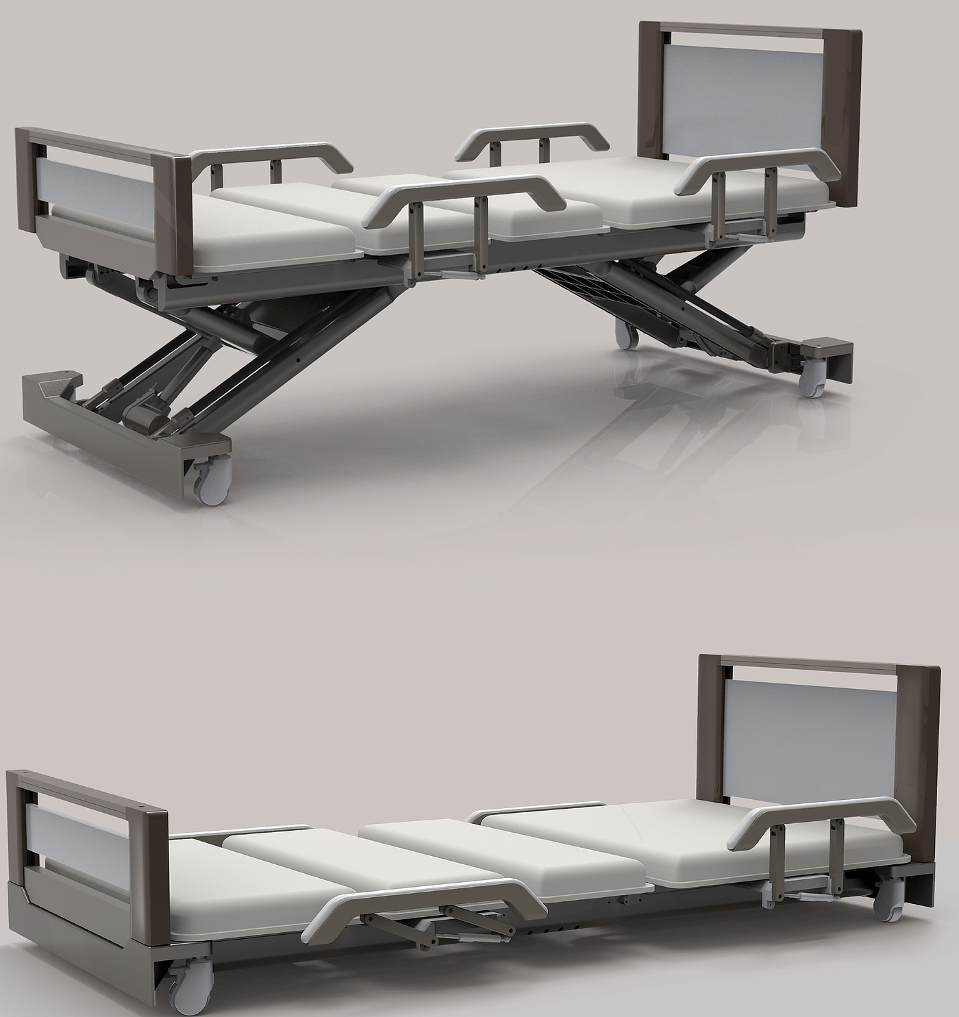 Medical bed，Multifunctional medical bed，medical care，medical apparatus and instruments，apparatus，Bed，