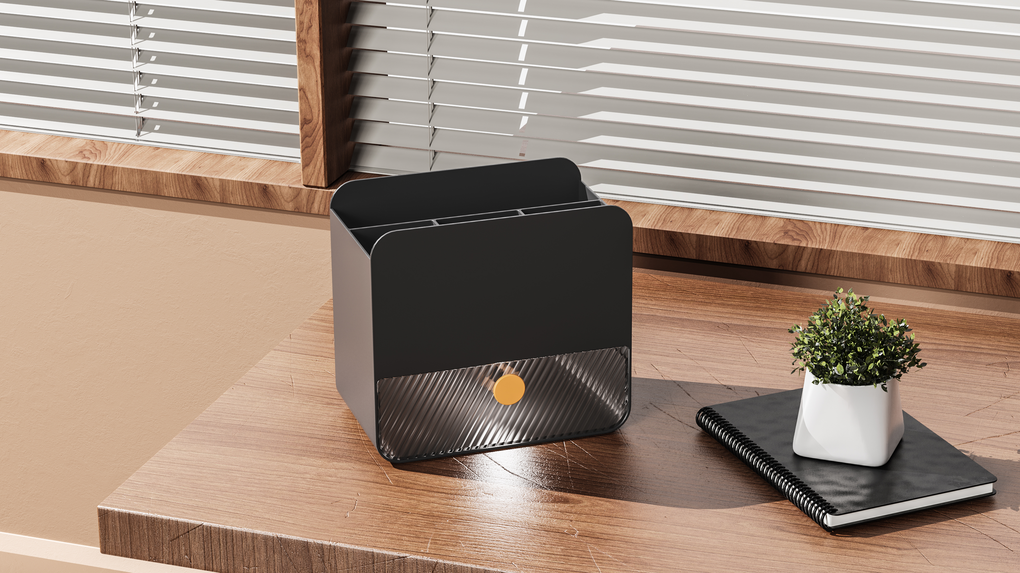 Pen container storage box，