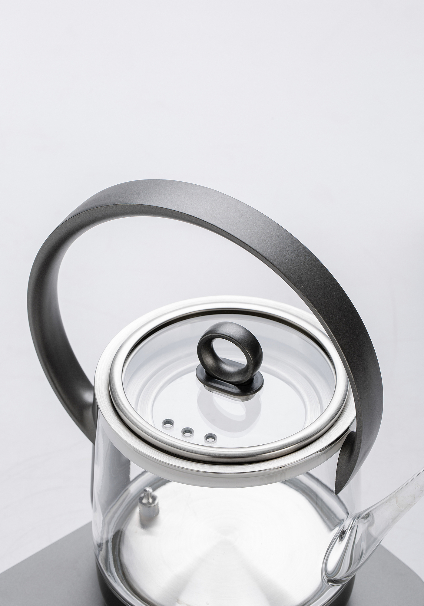 Into a tea appliance，Jingyue Beiliang Pot，small home appliances，product design，Beam lifting kettle，Minimalist design ，Tea design，Tea Tilder Pot，