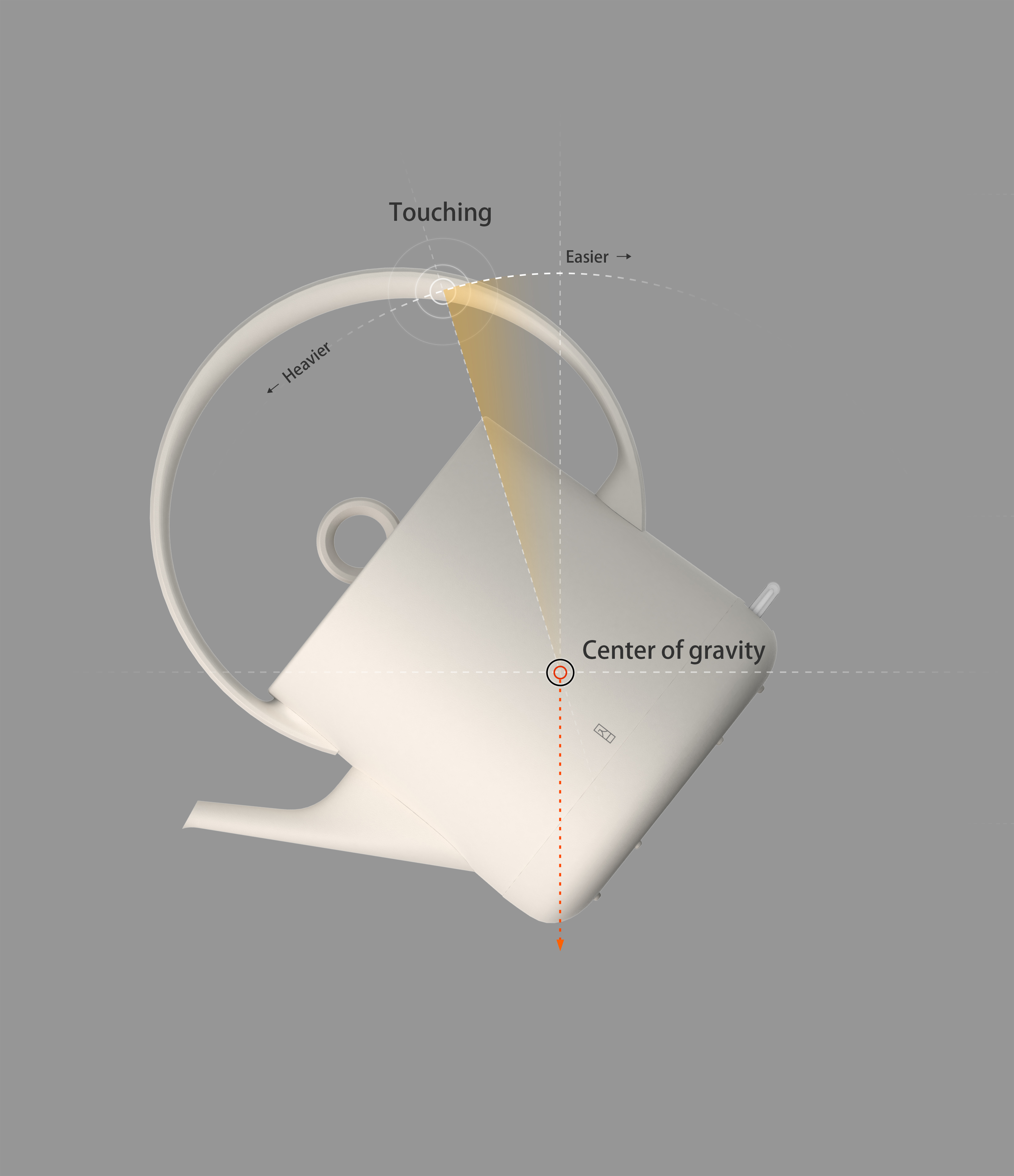 Into a tea appliance，Jingyue Beiliang Pot，small home appliances，product design，Beam lifting kettle，Minimalist design ，tea culture，Household products，