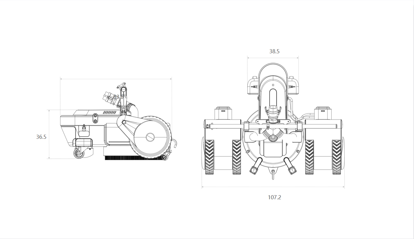 rust removal of hull，Industrial robot，