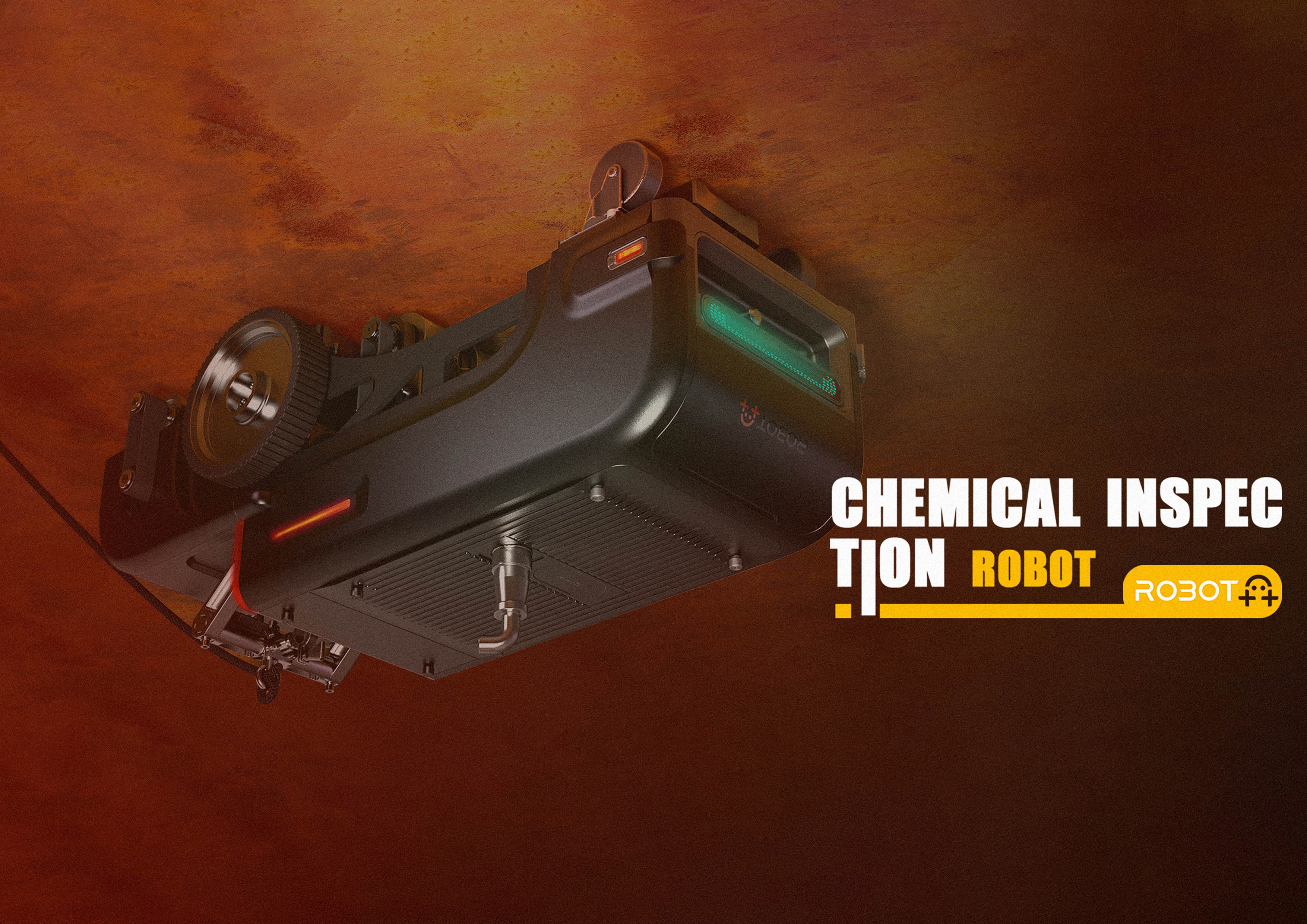 rust removal of hull，Industrial robot，