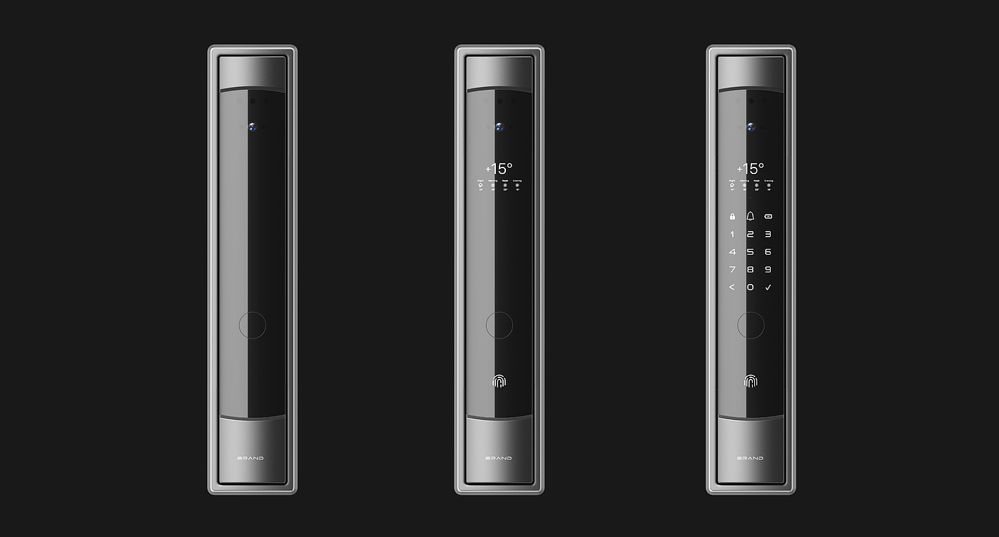 Intelligent door lock，Smart home，Appearance design，