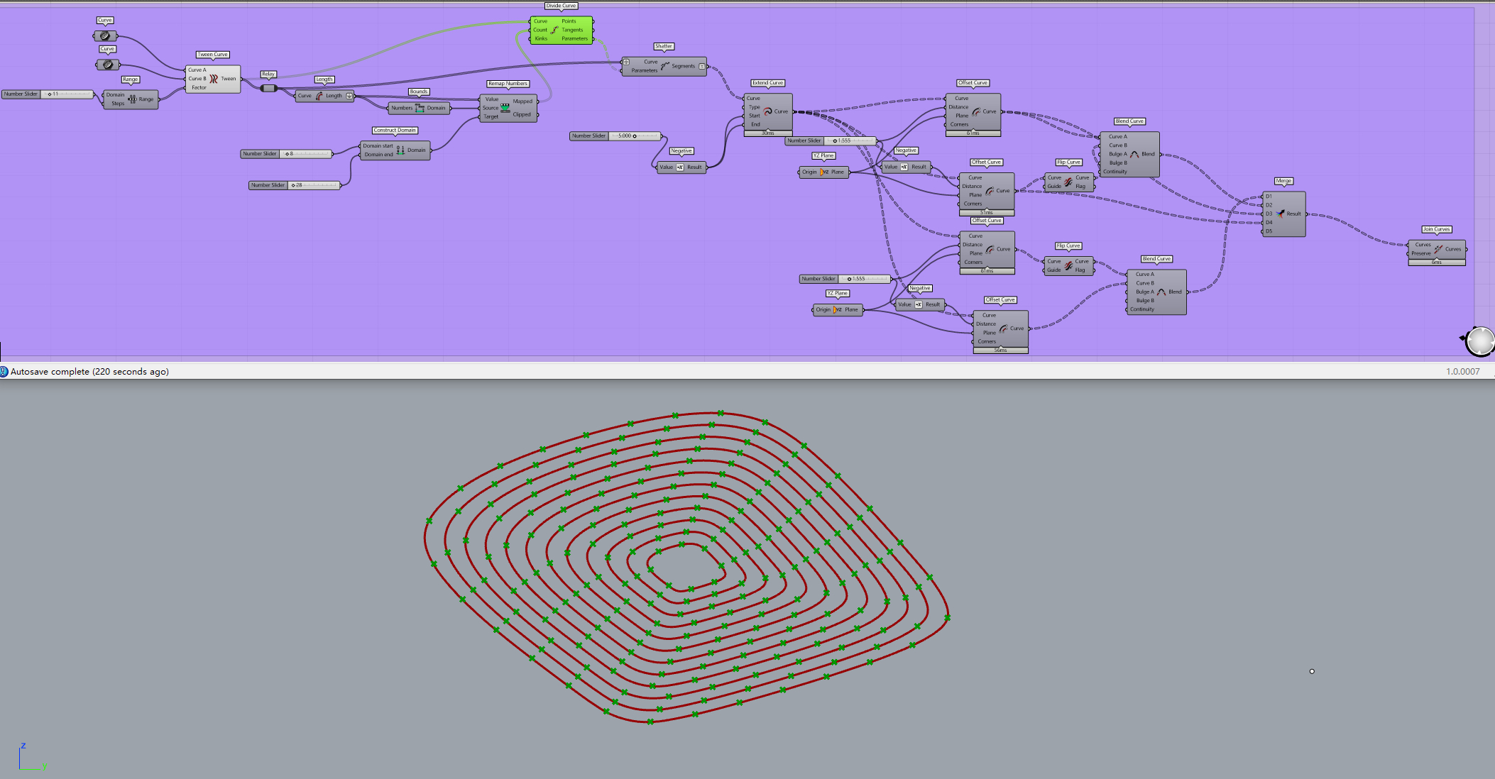 grasshopper，Parametric design，Procreate，