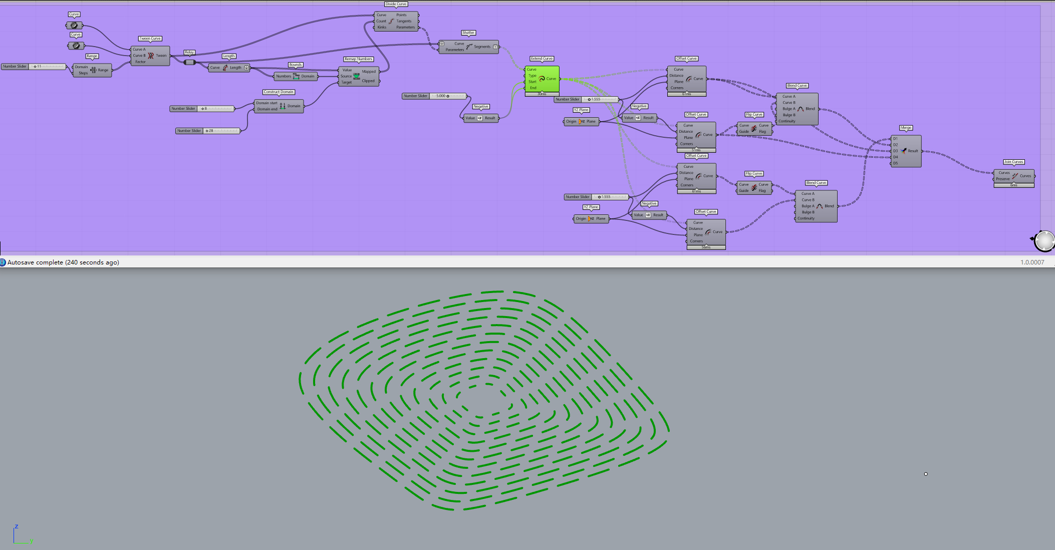 grasshopper，Parametric design，Procreate，