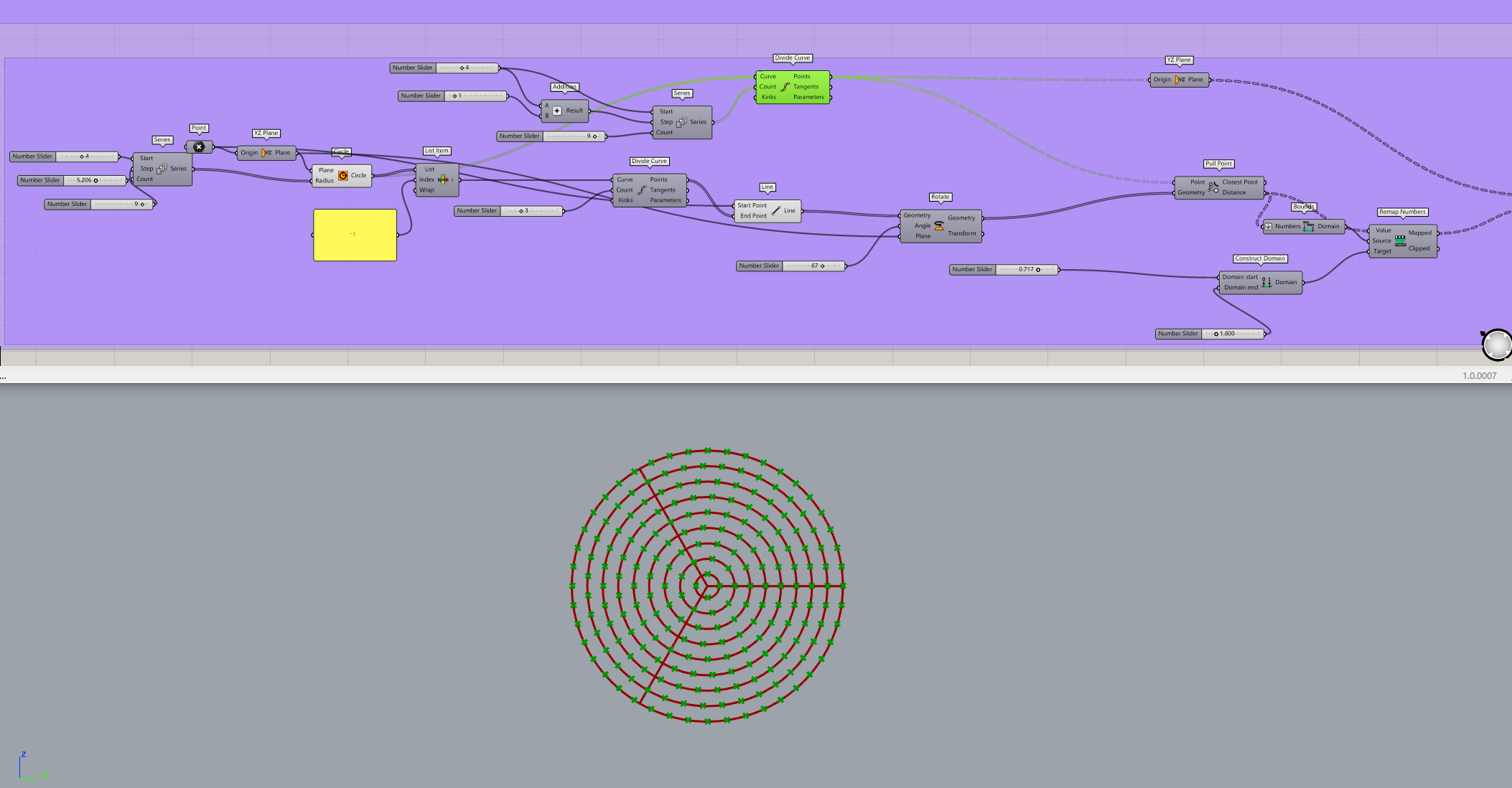 grasshopper，Parametric design，Procreate，