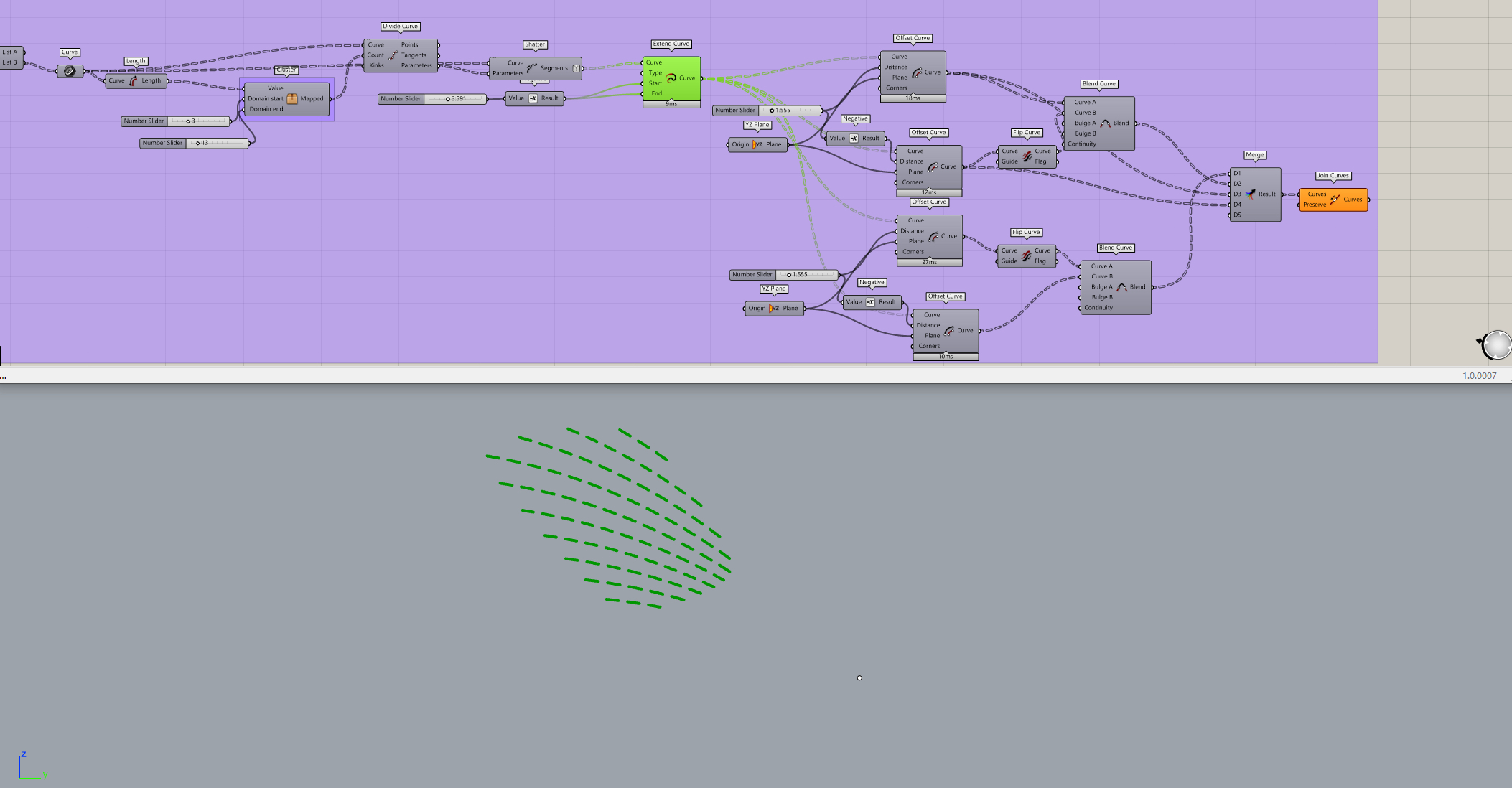 grasshopper，Parametric design，Procreate，