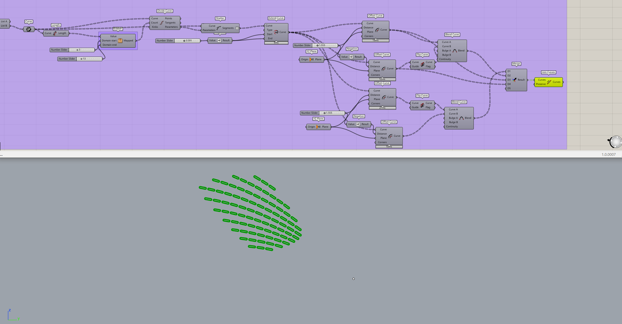 grasshopper，Parametric design，Procreate，