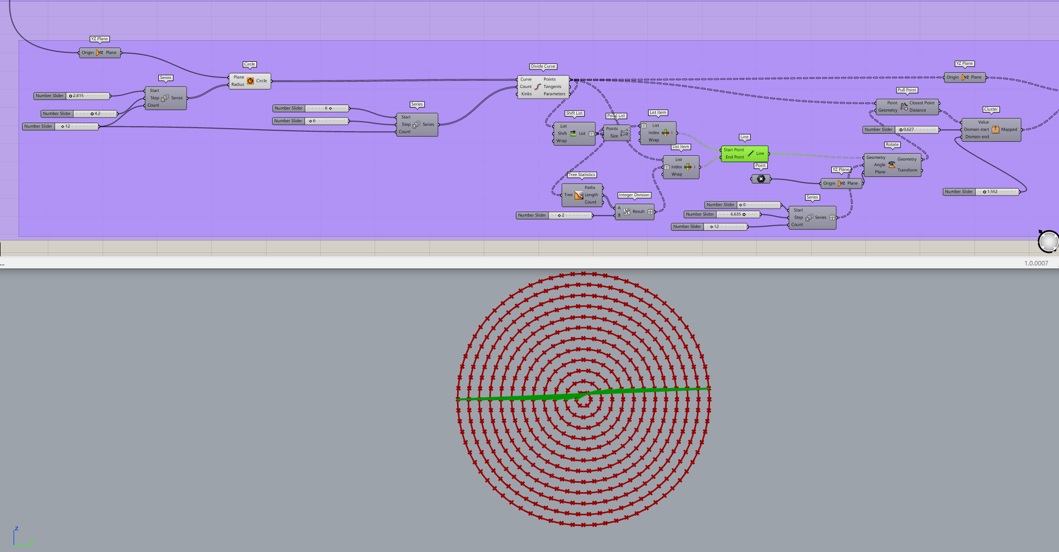 grasshopper，Parametric design，Procreate，