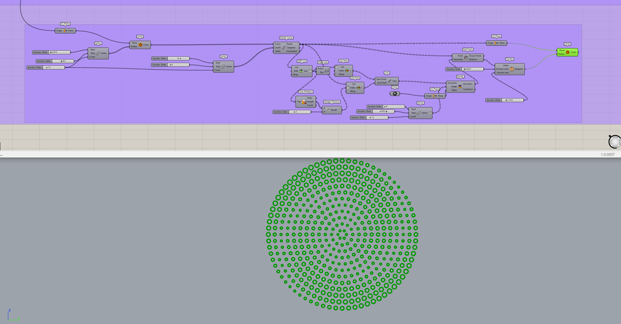 grasshopper，Parametric design，Procreate，