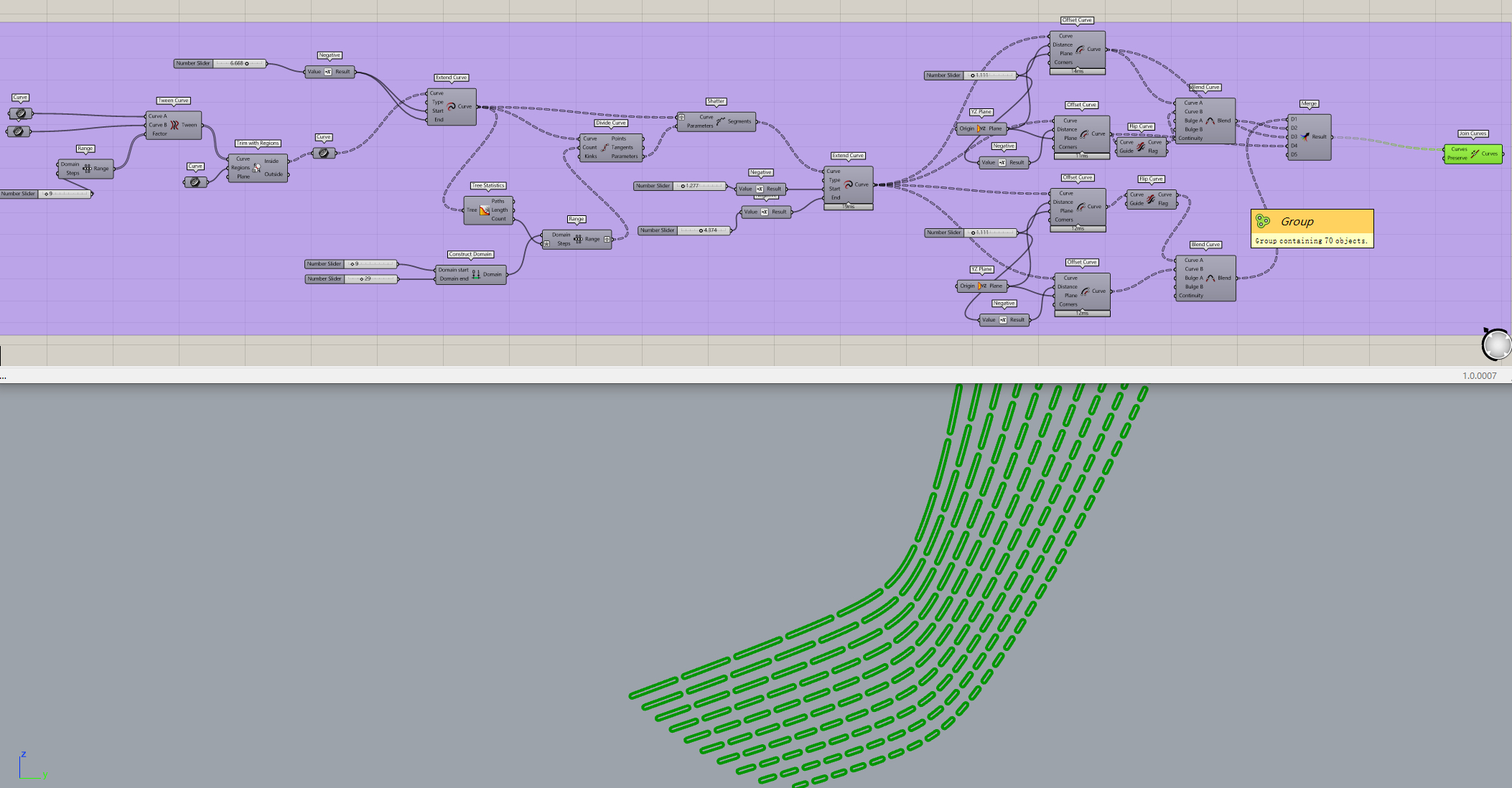 grasshopper，Parametric design，Procreate，