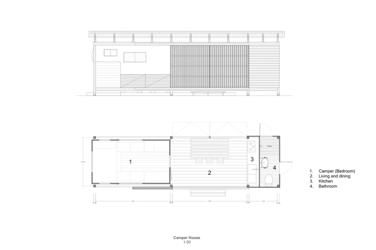 Campervan，hut，nature，teak，