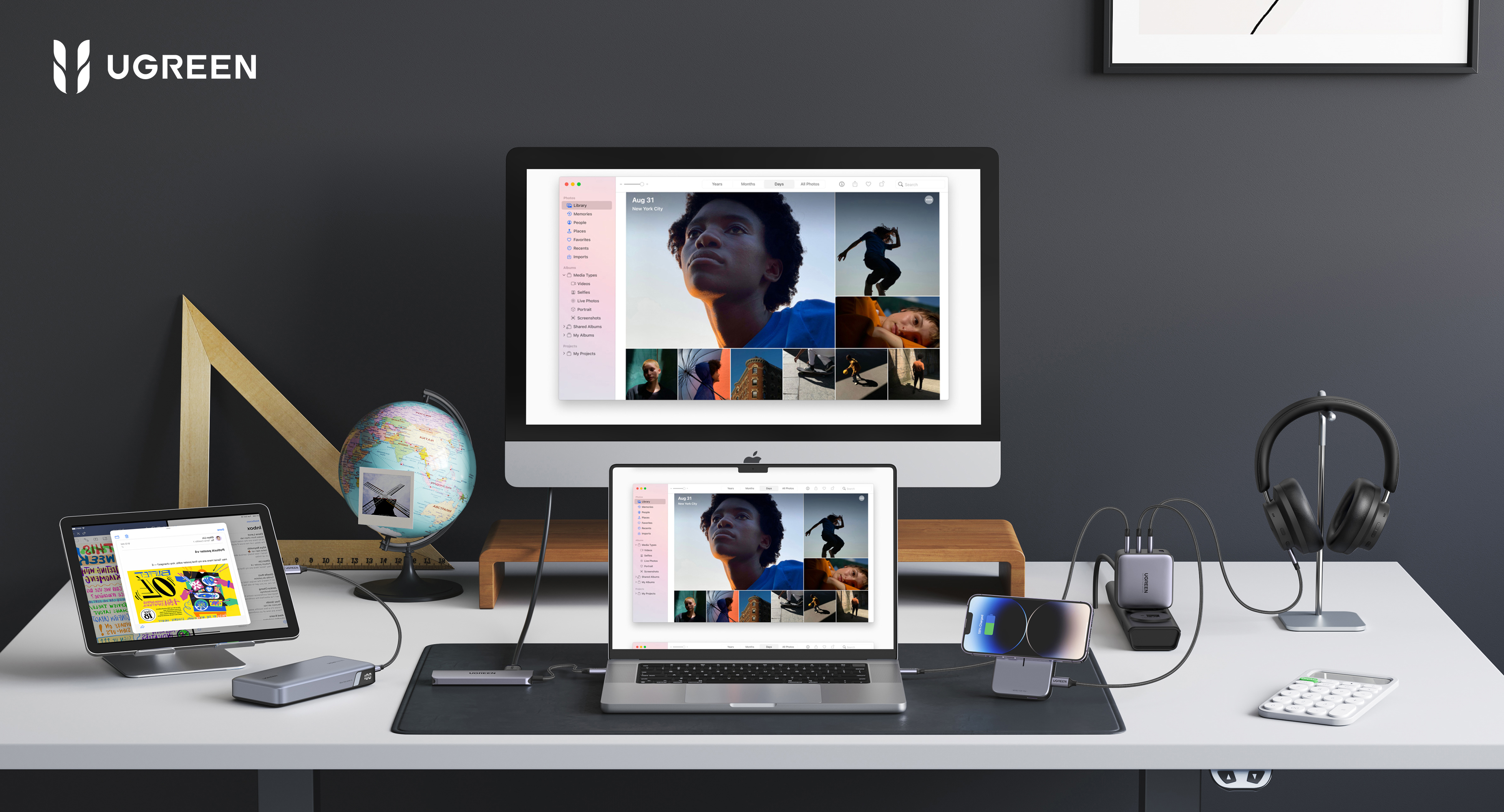 Product rendering，Green couplet，keyshot，Outdoor power supply，hub，