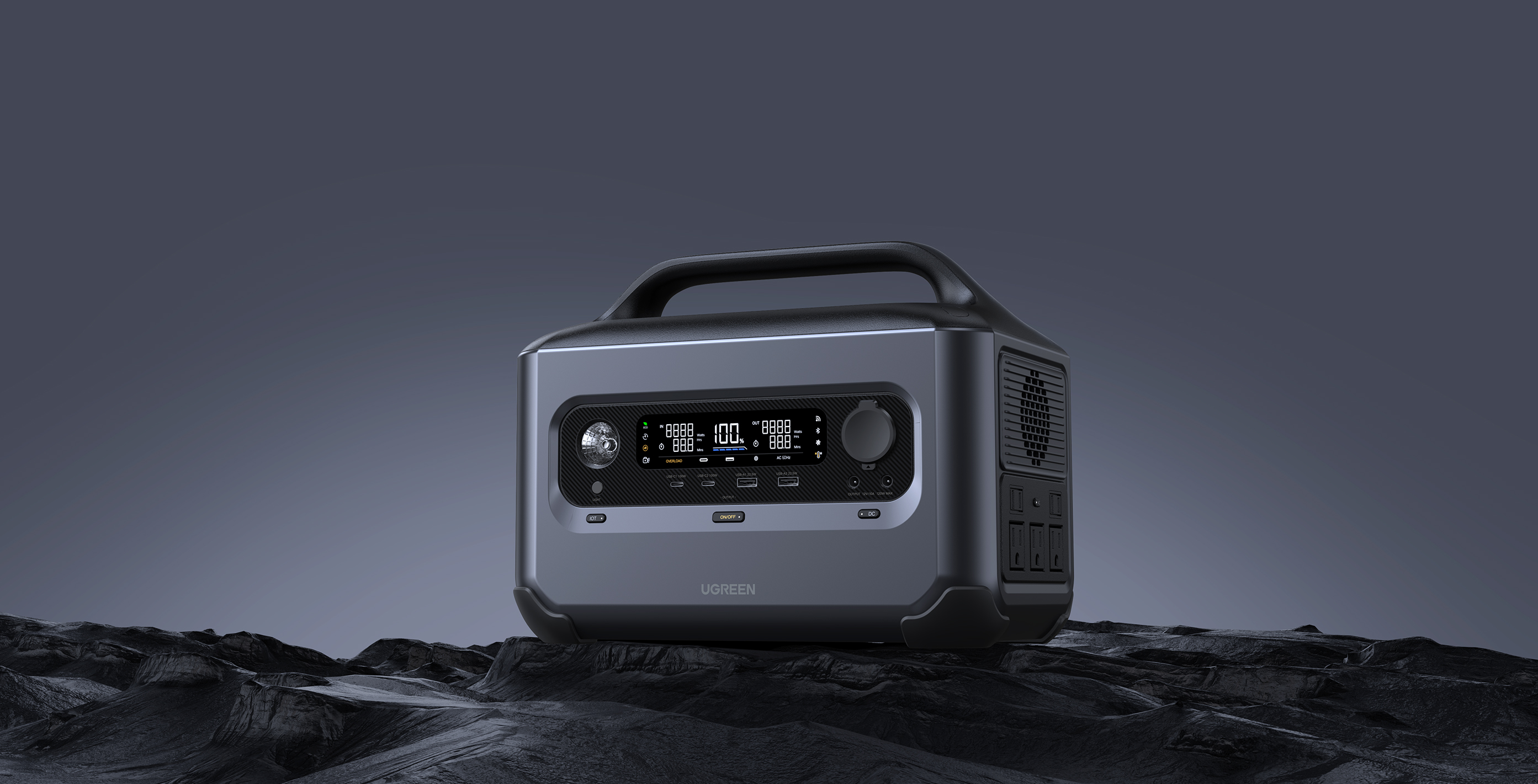 Product rendering，Green couplet，keyshot，Outdoor power supply，hub，