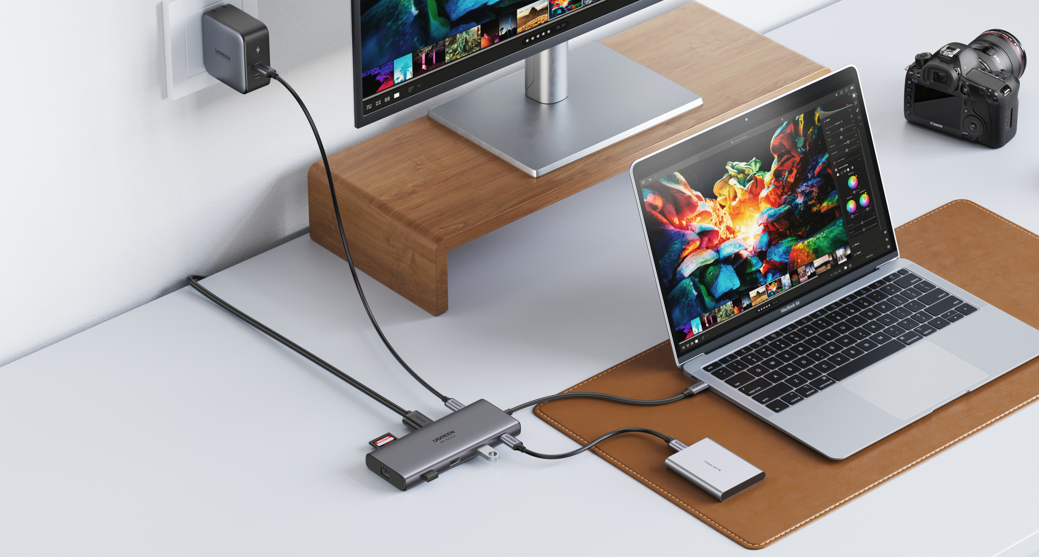 Product rendering，Green couplet，keyshot，Outdoor power supply，hub，