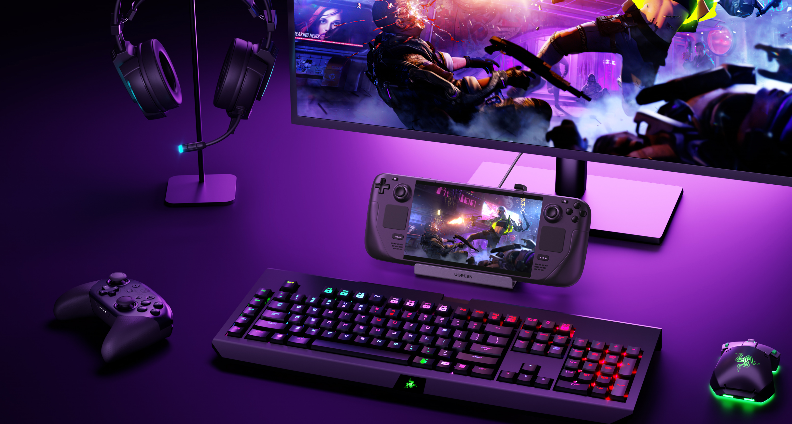 Product rendering，Green couplet，keyshot，Outdoor power supply，hub，