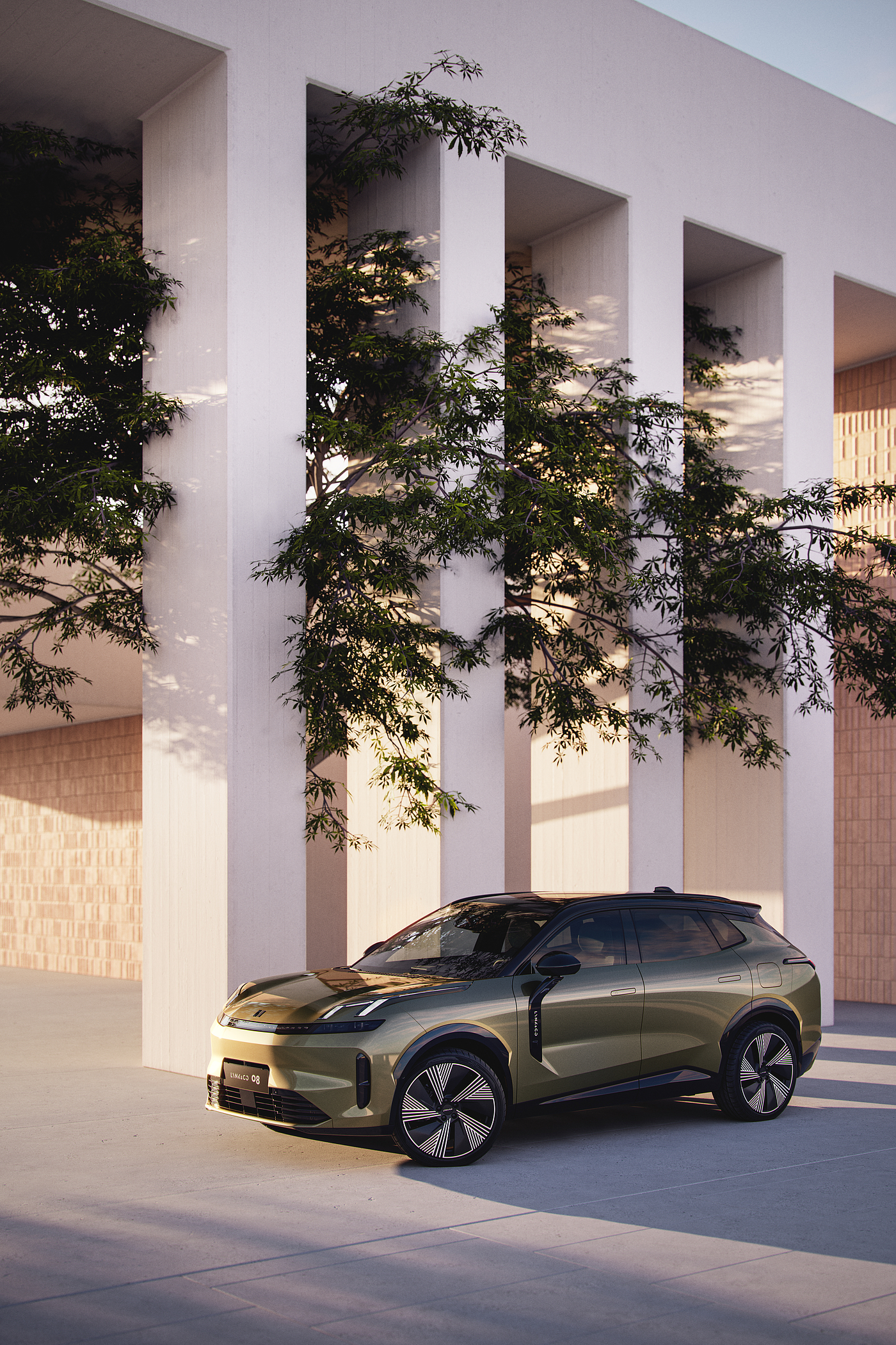 Automobile design，Lynk&Co 08，visualization，cgi，