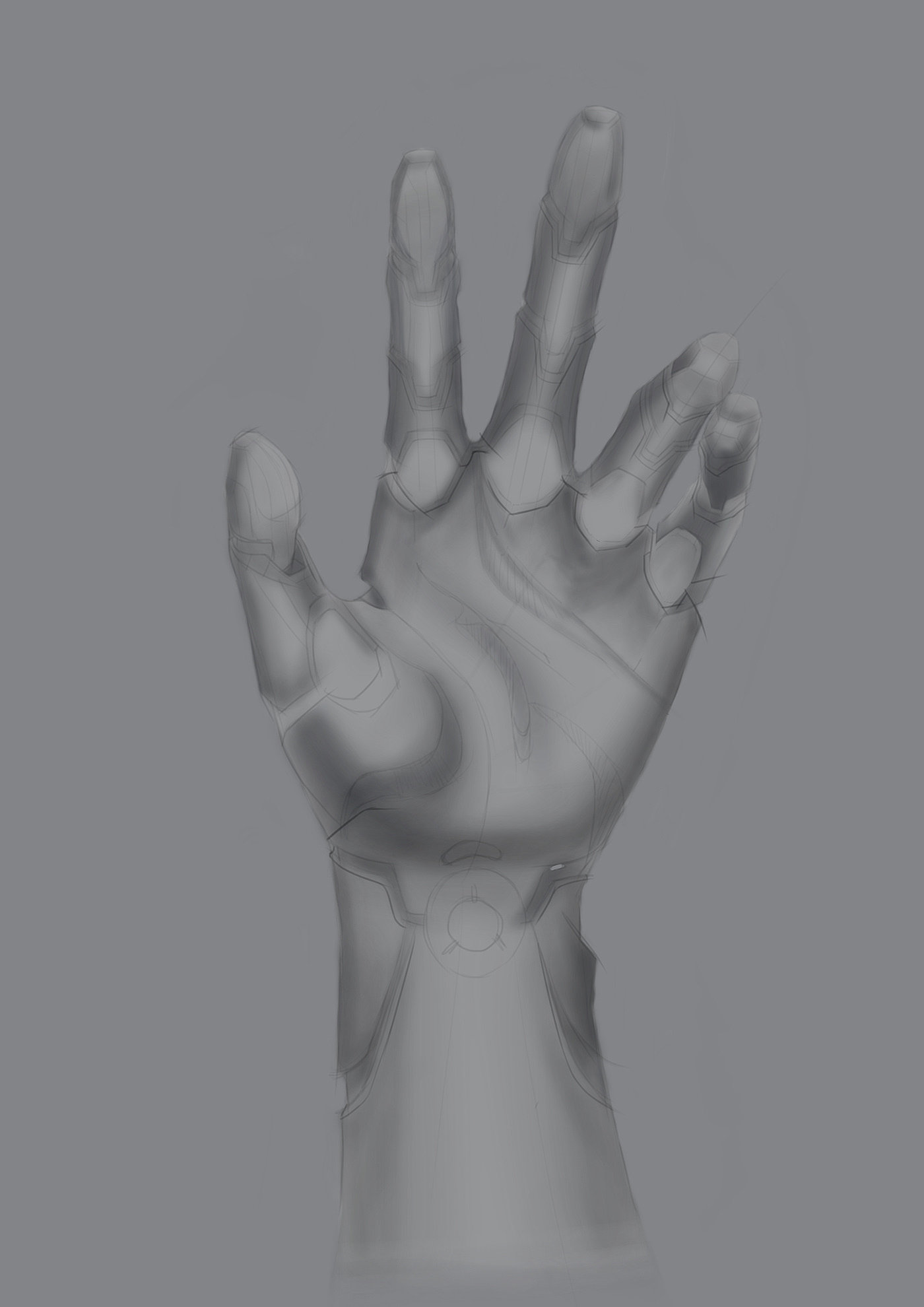 Release arm，Sketch，