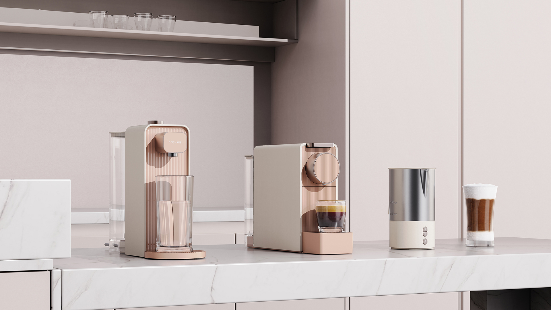 assume，Capsule coffee machine，Appearance design，