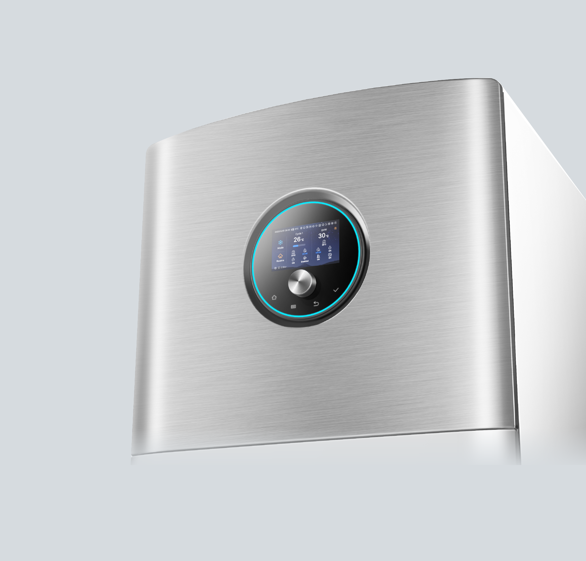 product design，Hisense，air source heat pump，Red design，