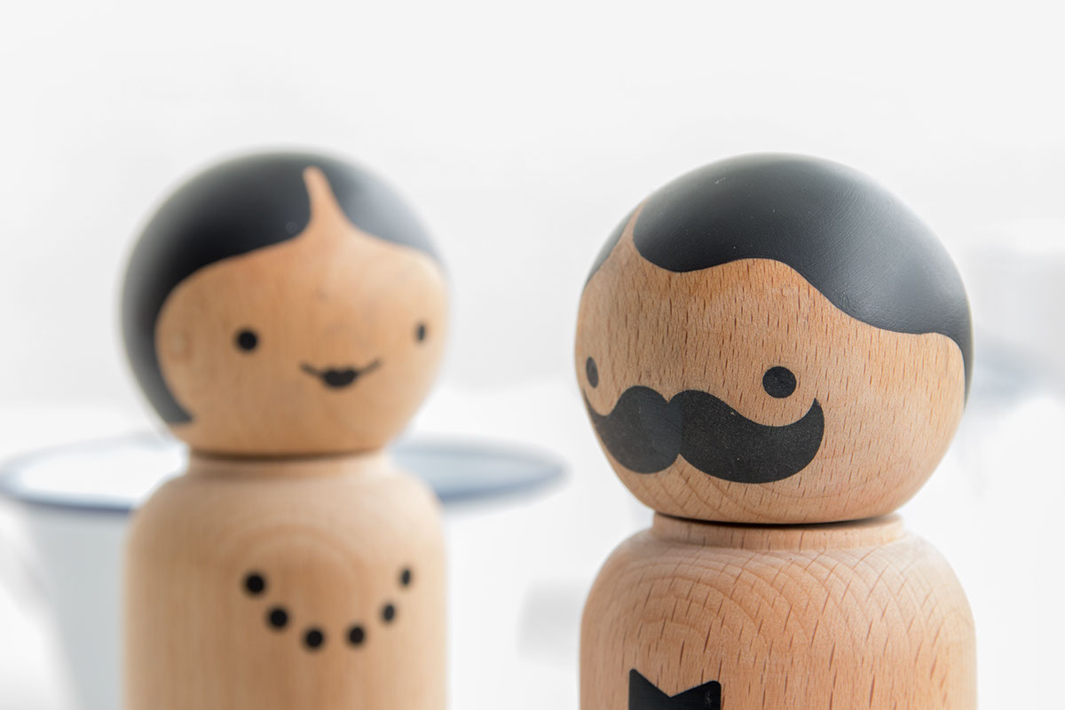 Pepper and salt couple，Seasoning tank，product design，originality，