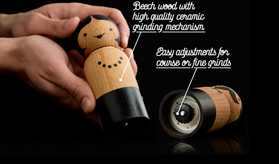 Pepper and salt couple，Seasoning tank，product design，originality，