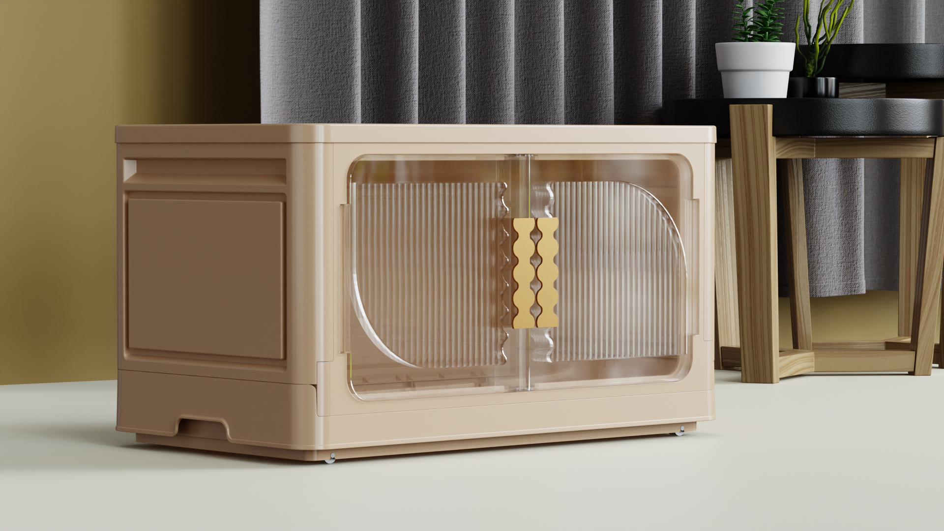 Folding box，Storage box，Door handle，panel，Door Panel，Folding storage box，Folding box panel，Folding box handle，