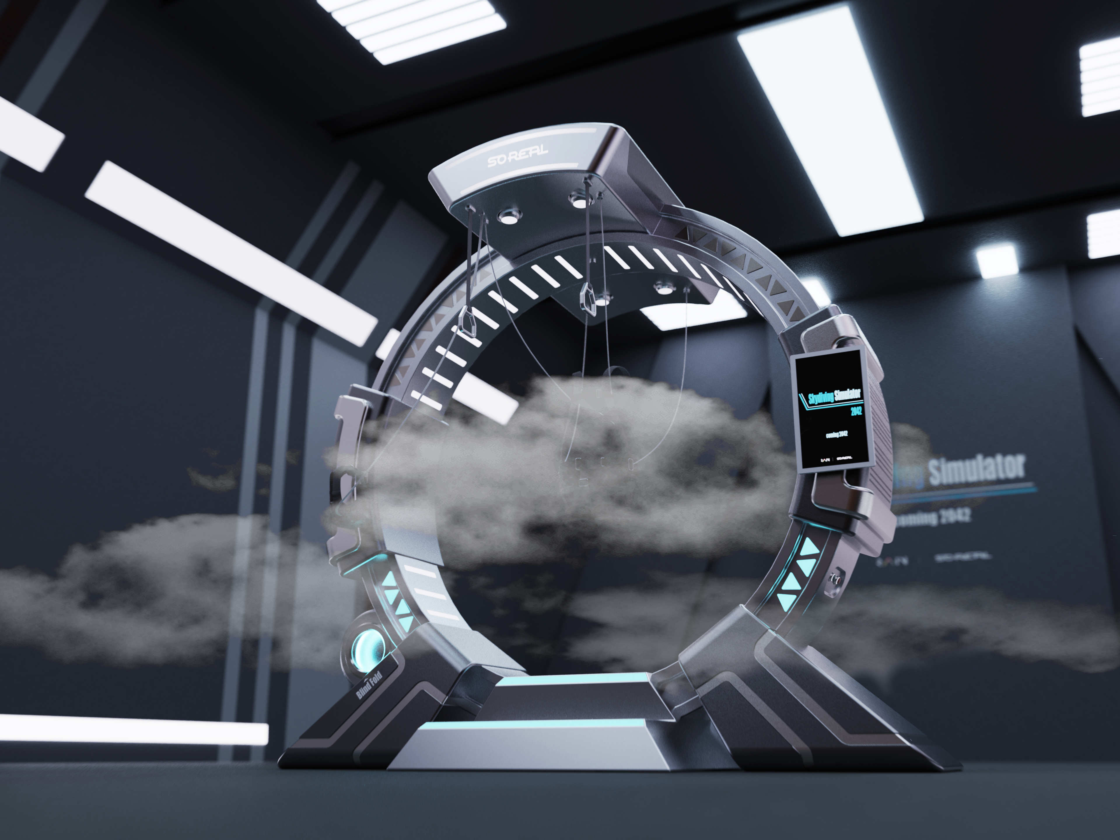 Skydiving，simulator，vr，ar，industrial design，Creative design，soreal，virtual reality，