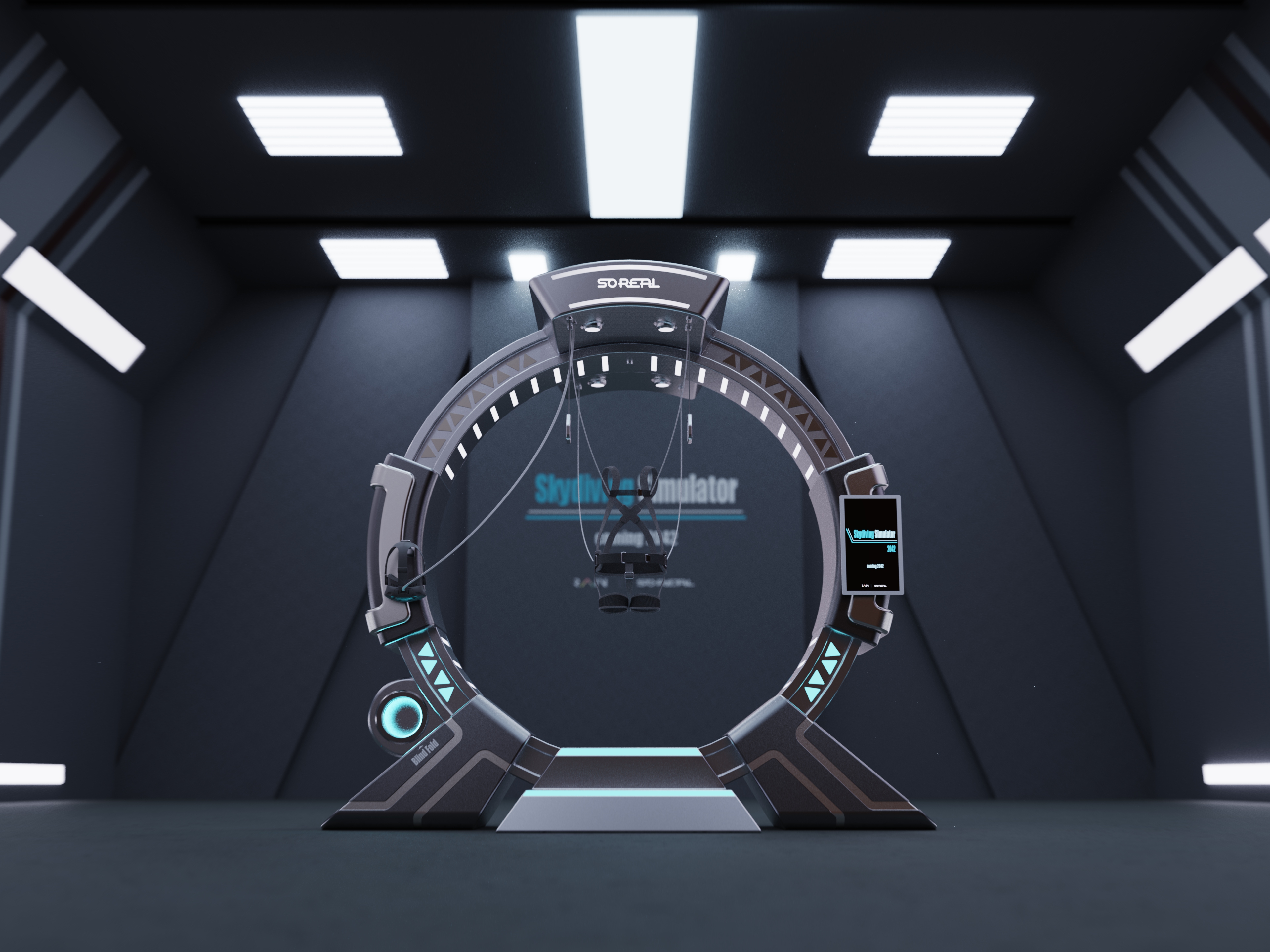 Skydiving，simulator，vr，ar，industrial design，Creative design，soreal，virtual reality，