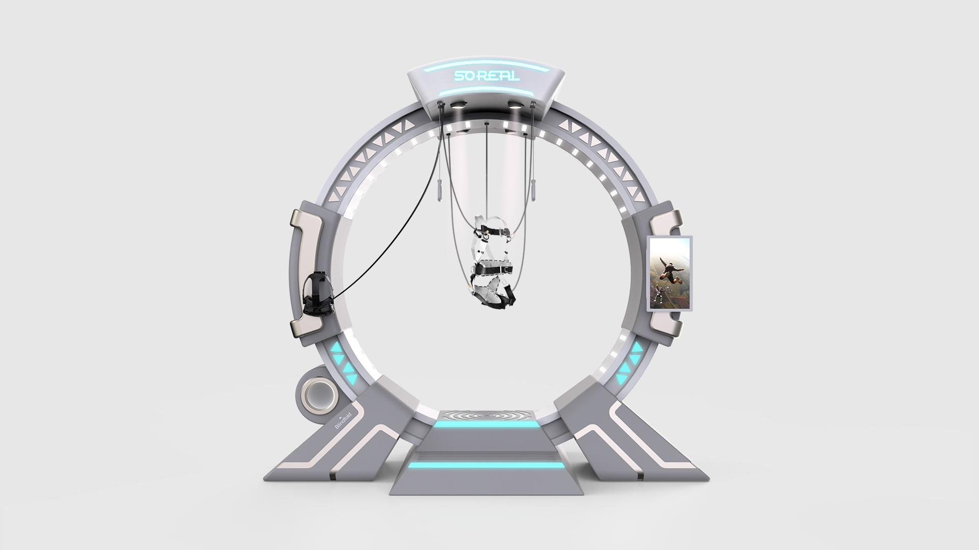 Skydiving，simulator，vr，ar，industrial design，Creative design，soreal，virtual reality，