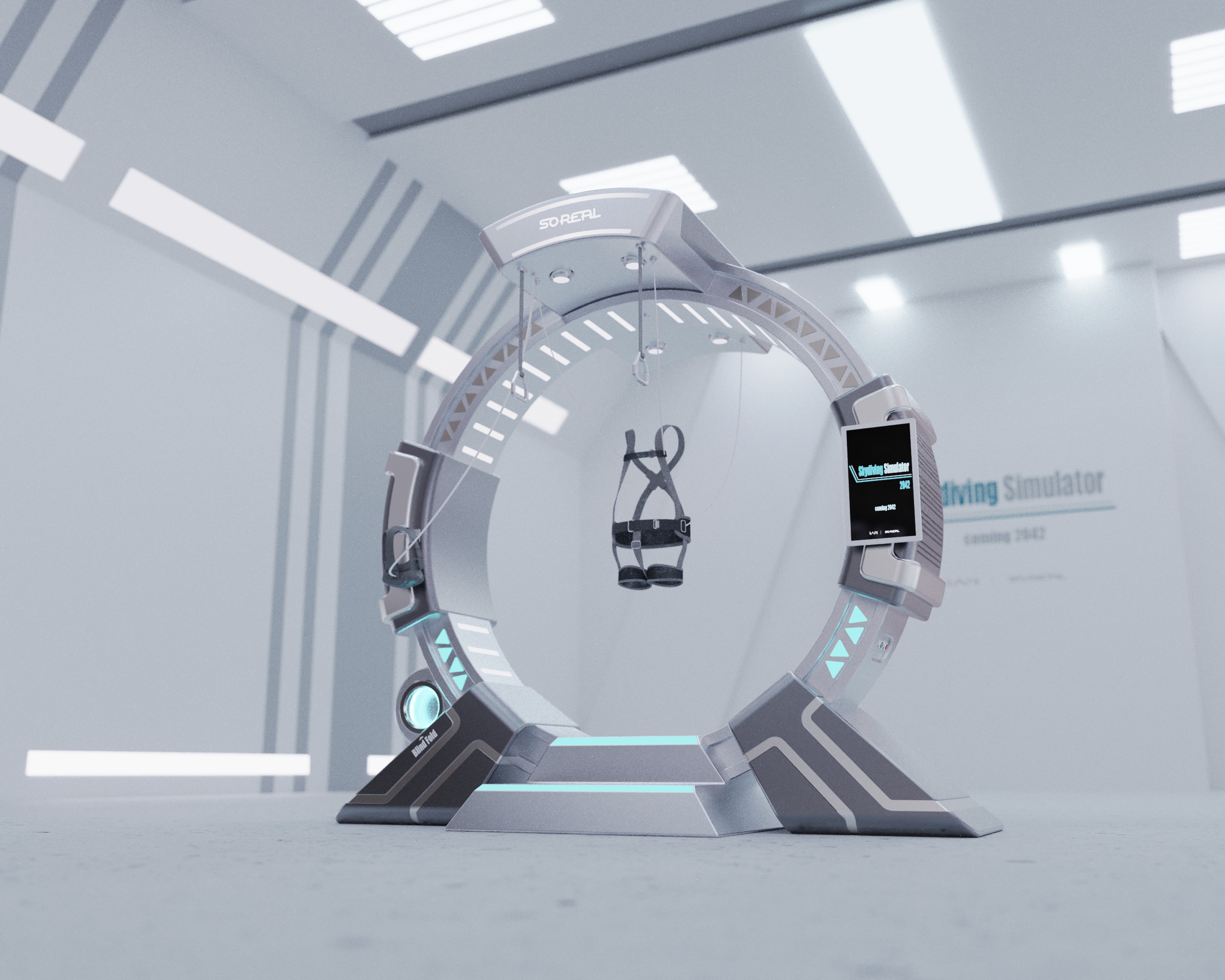 Skydiving，simulator，vr，ar，industrial design，Creative design，soreal，virtual reality，