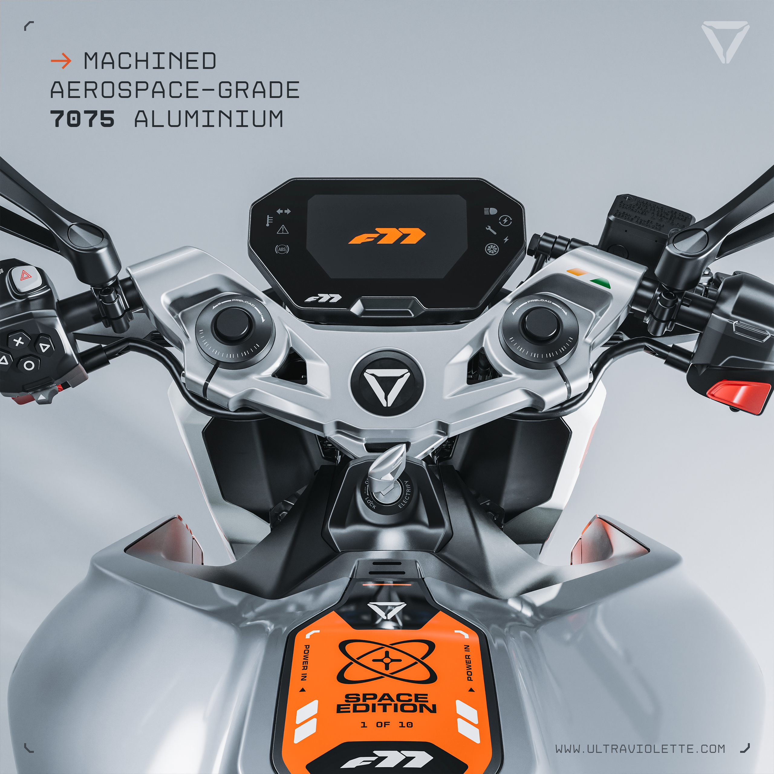 vehicle，Electric motorcycle，F77，Ultraviolette，Chandrayaan，F77 Space Edition，Aerospace，