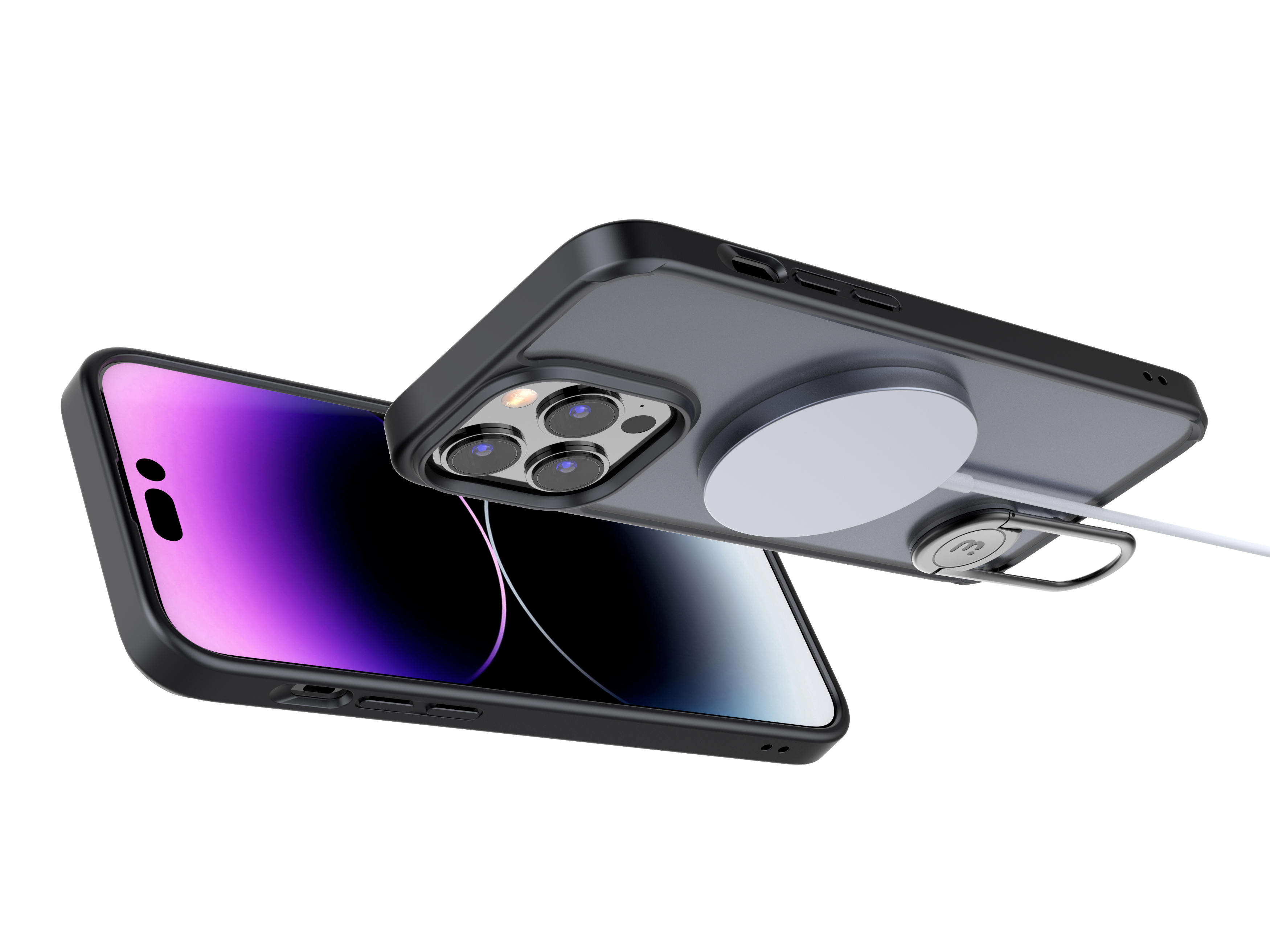 Mobile phone case, protective cover, bracket, metal bracket, rotating bracket，