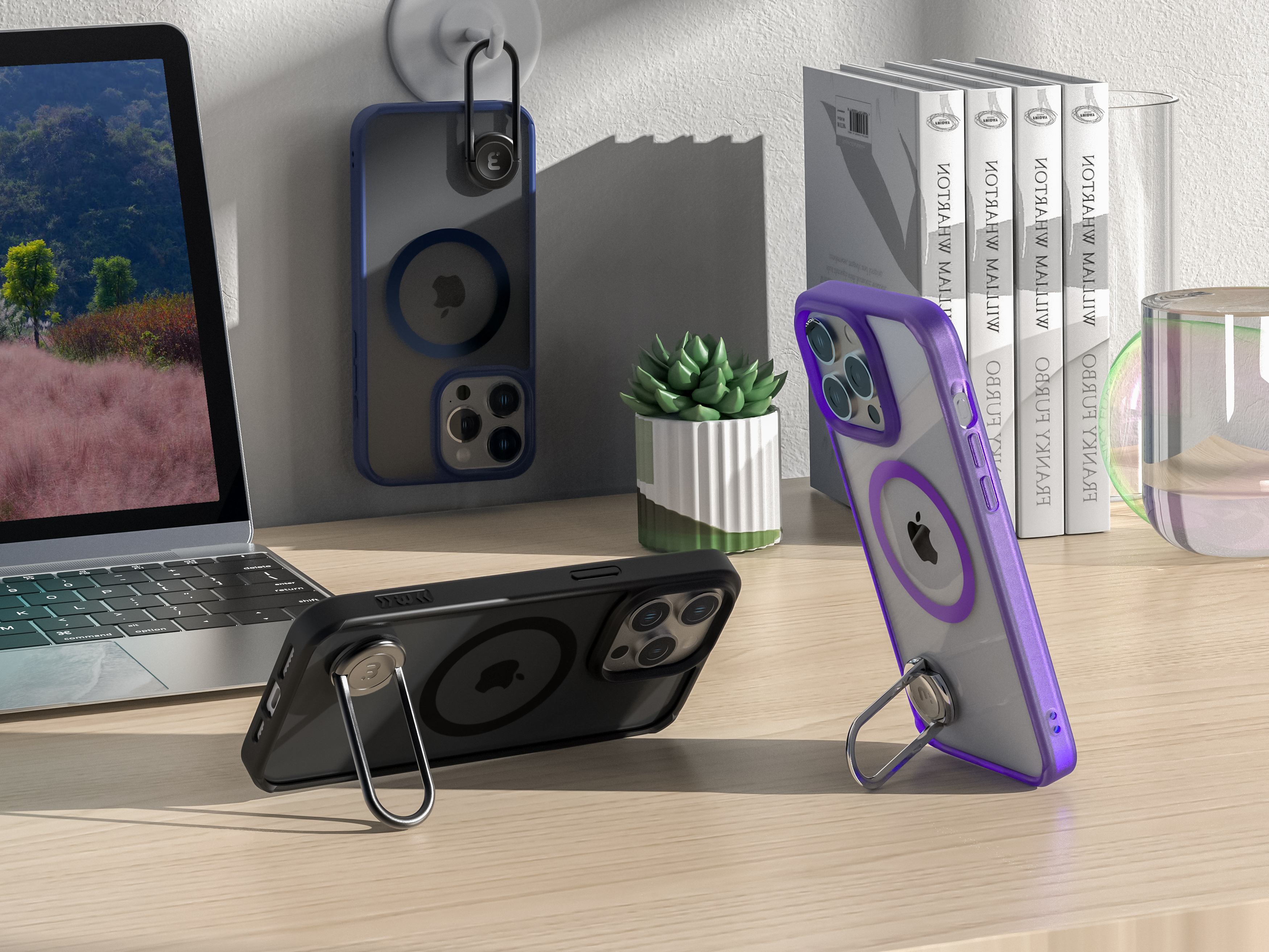 Mobile phone case, protective cover, bracket, metal bracket, rotating bracket，