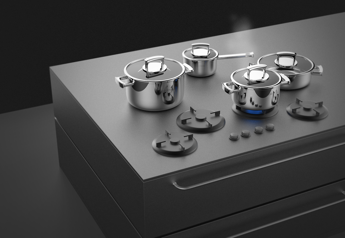 MASTERPIECE，Kitchenware，stainless steel，Double sided fan，