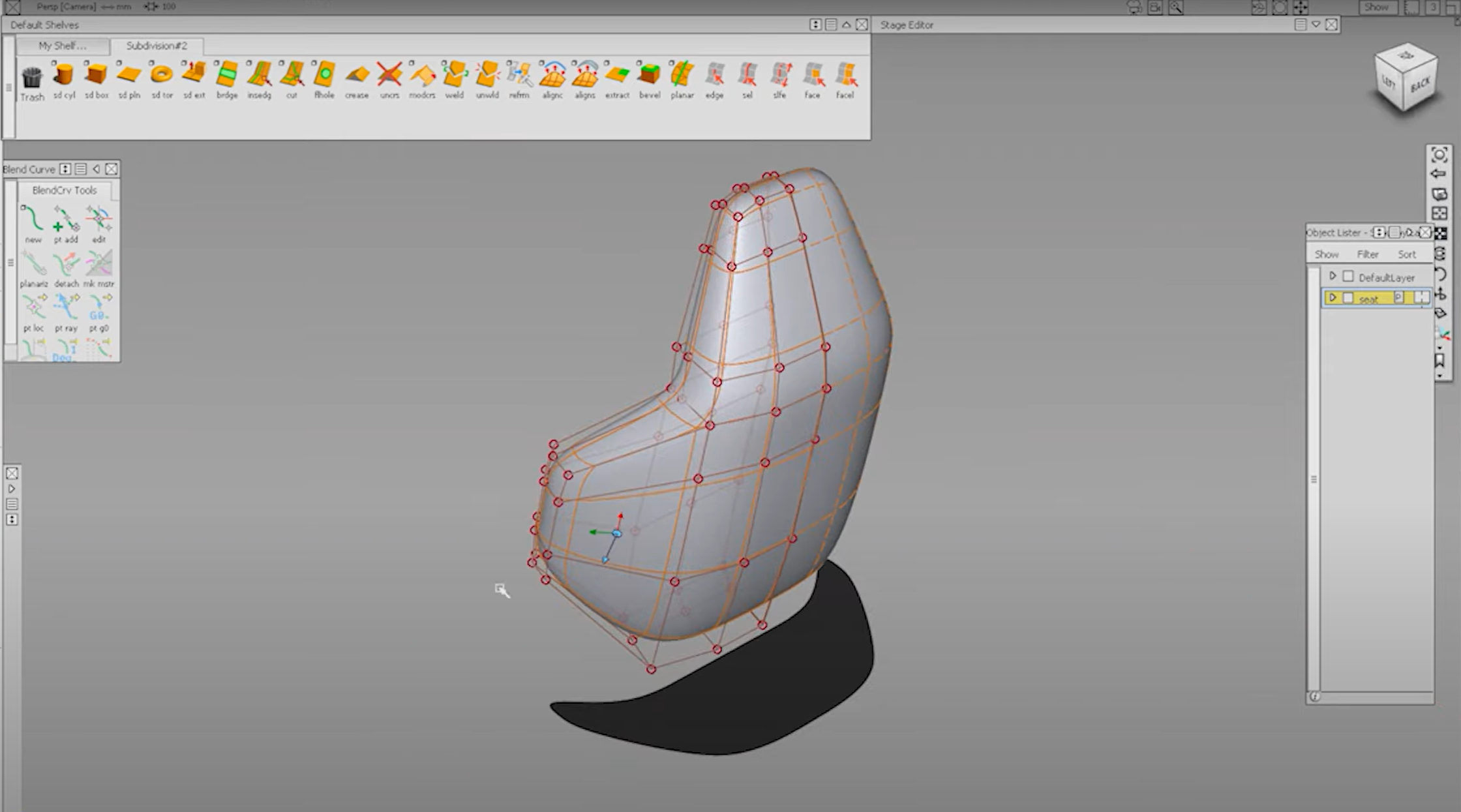Alias，Alias，vred，chair，vred，chair，Subdivision，Subdivision，Subdivision surface modeling，Subdivision surface modeling，