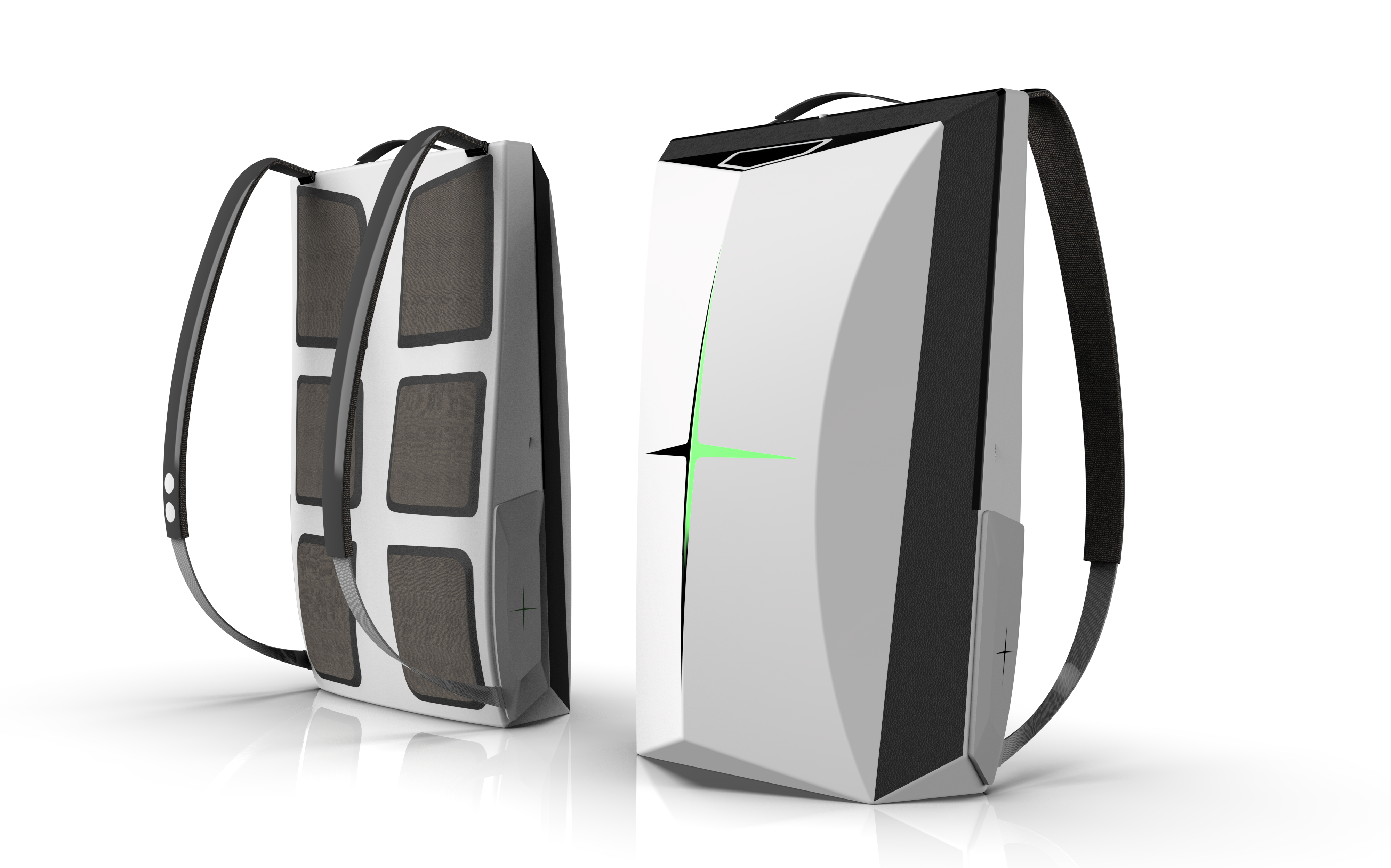 Future backpack, sense of science and technology，