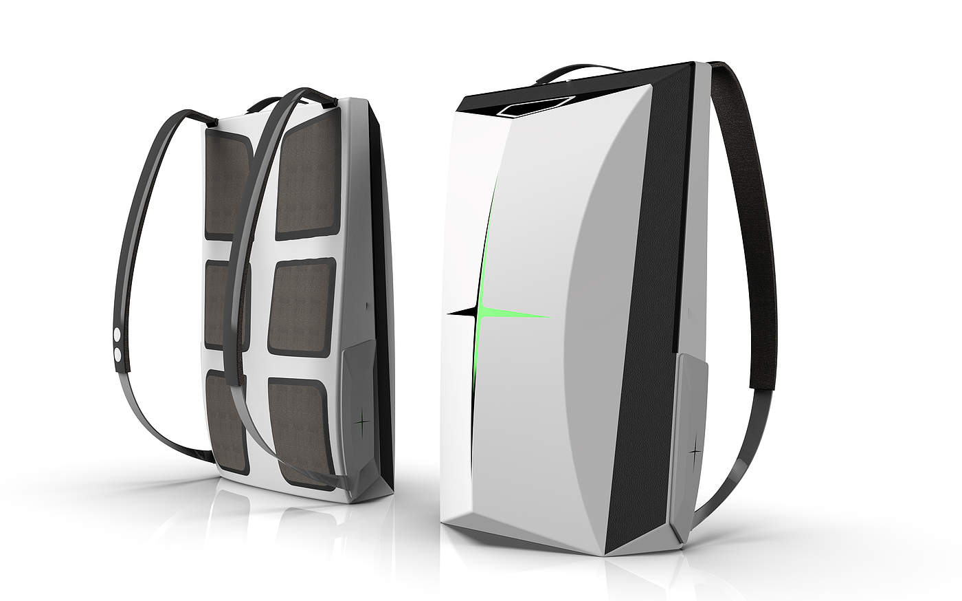 Future backpack, sense of science and technology，