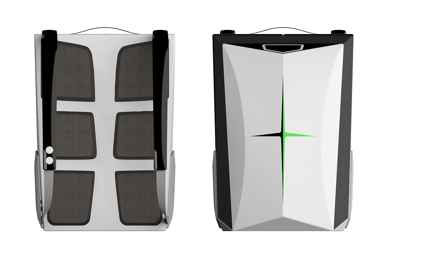Future backpack, sense of science and technology，