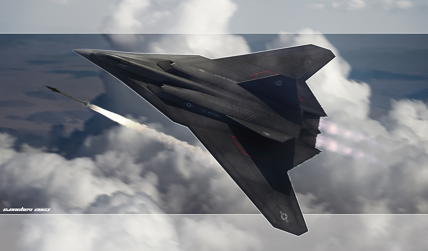 fighter，Aircraft design，Rendering，
