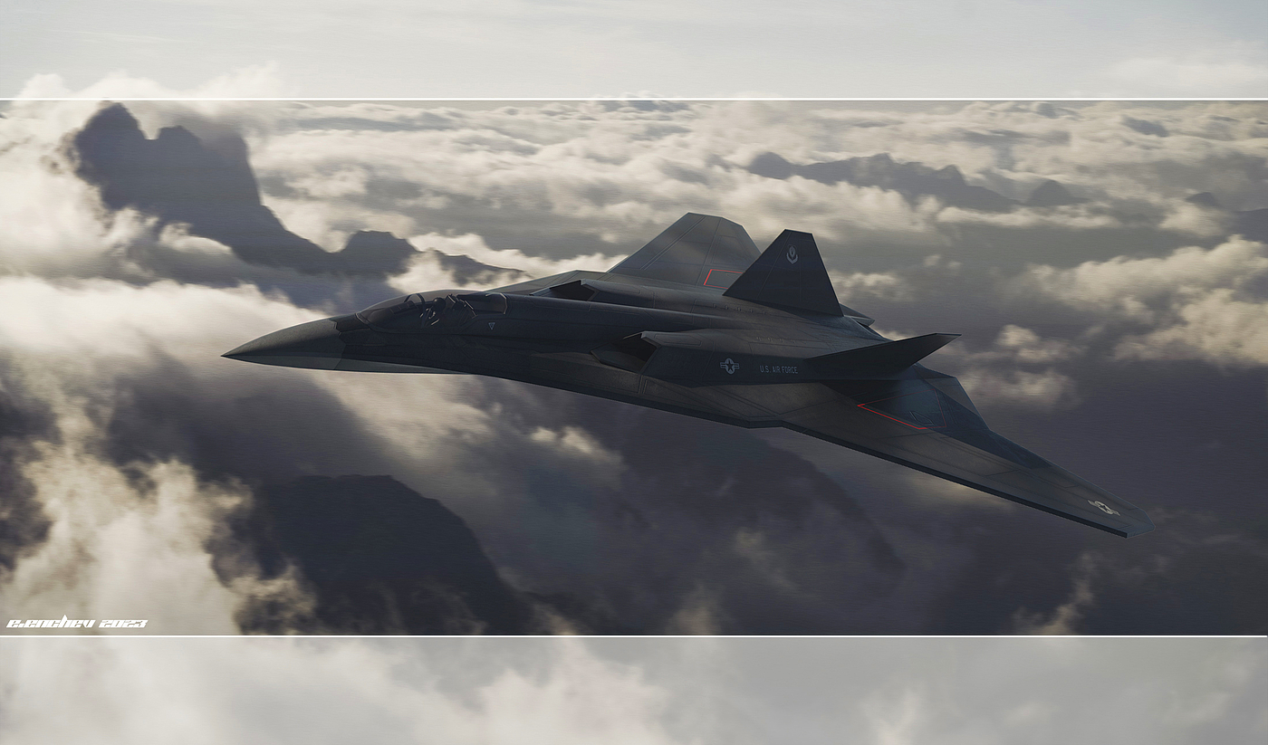 fighter，Aircraft design，Rendering，