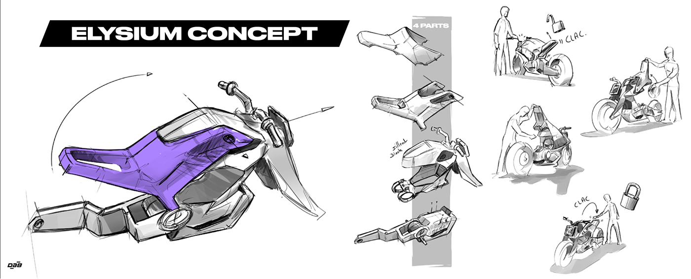 motorcycle，vehicle，Visual recognition，3D rendering，3d，