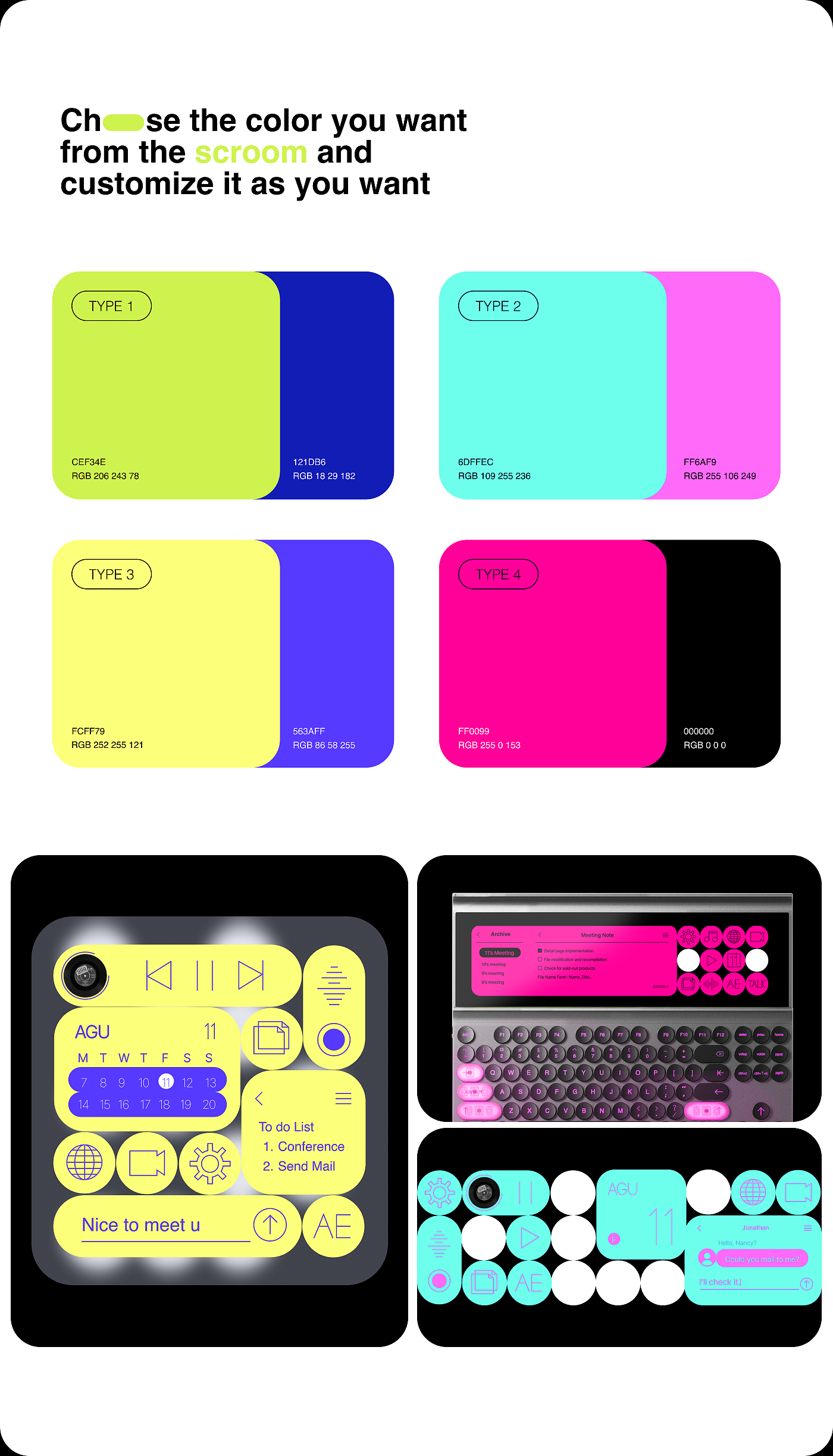 SCROOM，keyboard，monitor，Working equipment，