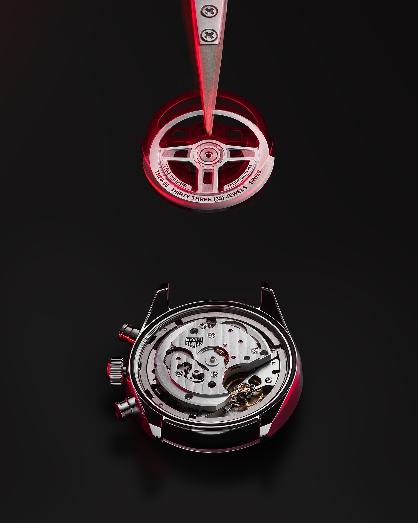 Mechanical watch，Porsche 911，Glass Box，