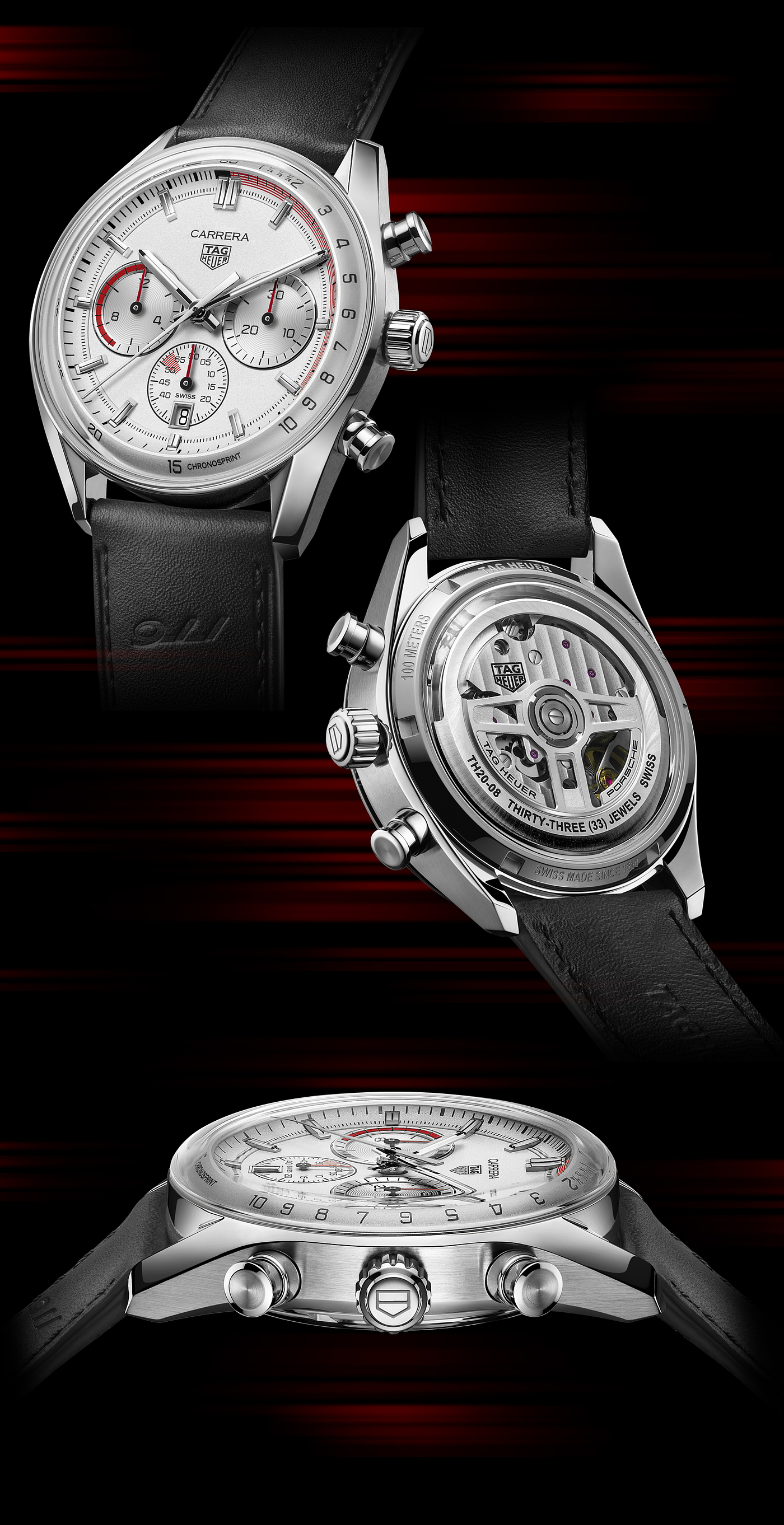 Mechanical watch，Porsche 911，Glass Box，