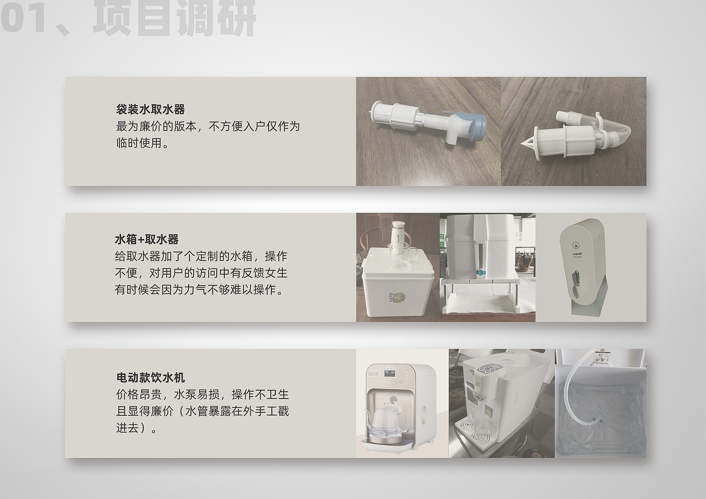 Water dispenser，bagged water，Product development，